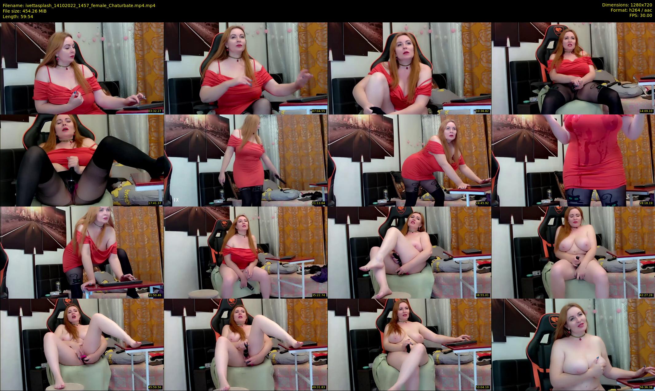 ivettasplash — 60 minute Chaturbate female cam show recording, 720p, Oct 14, 2022