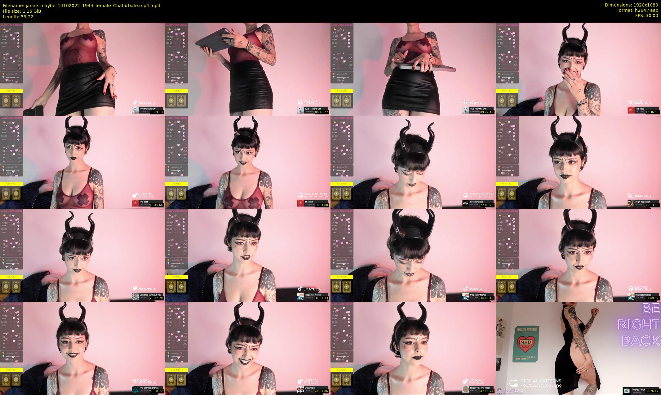 janne_maybe — 54 minute Chaturbate female cam show recording, 1080p, Oct 14, 2022