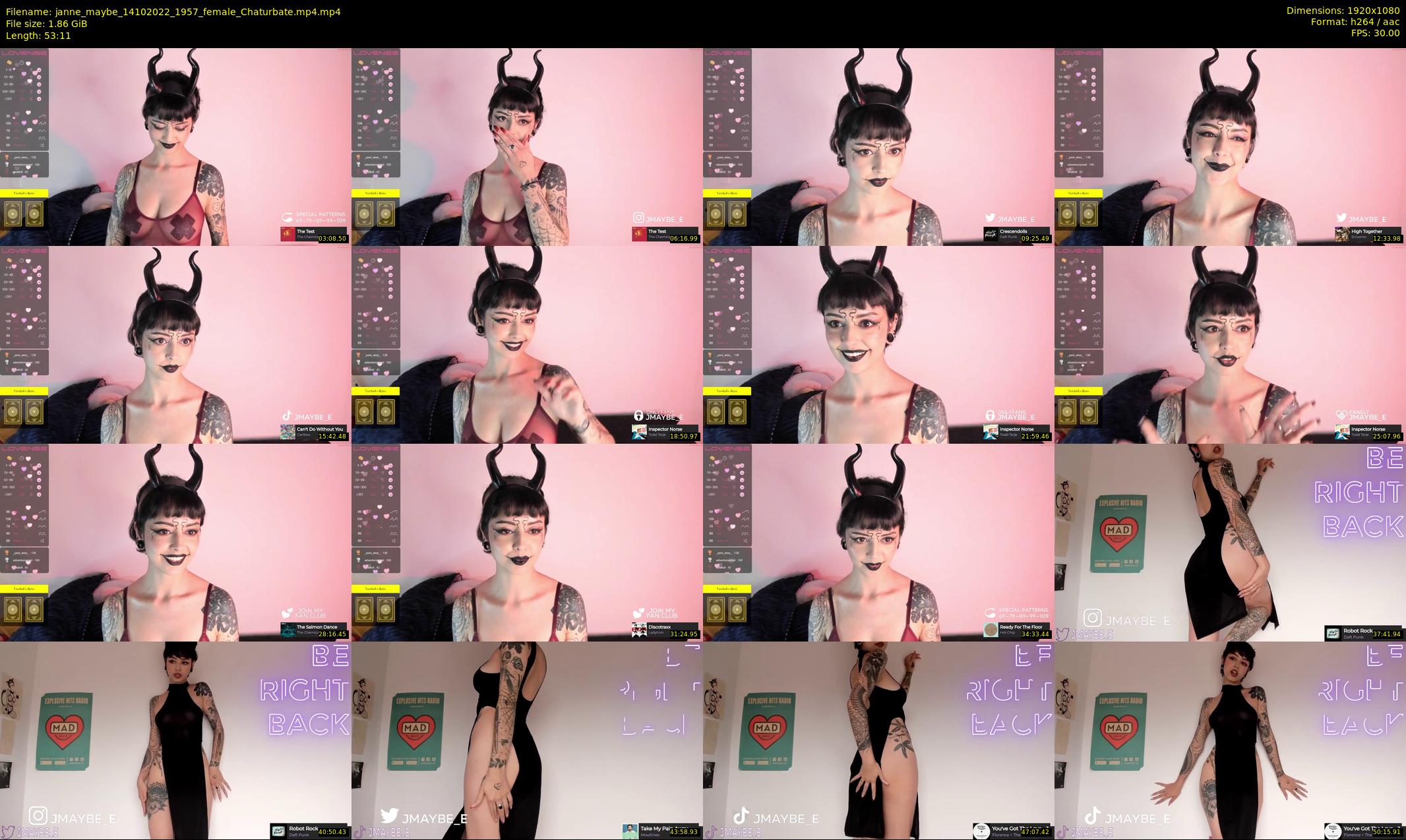 janne_maybe — 54 minute Chaturbate female cam show recording, 1080p, Oct 14, 2022