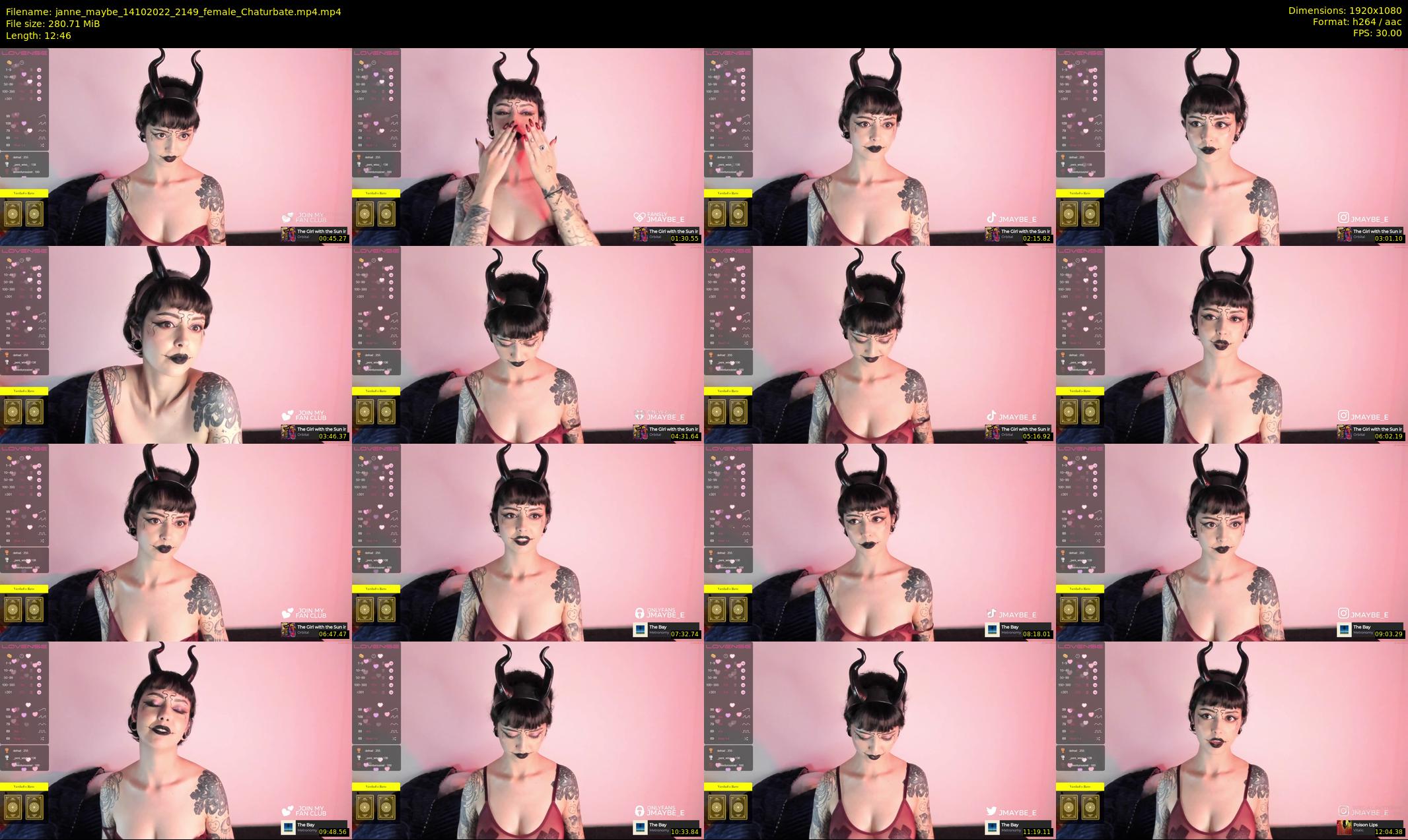 janne_maybe — 13 minute Chaturbate female cam show recording, 1080p, Oct 14, 2022