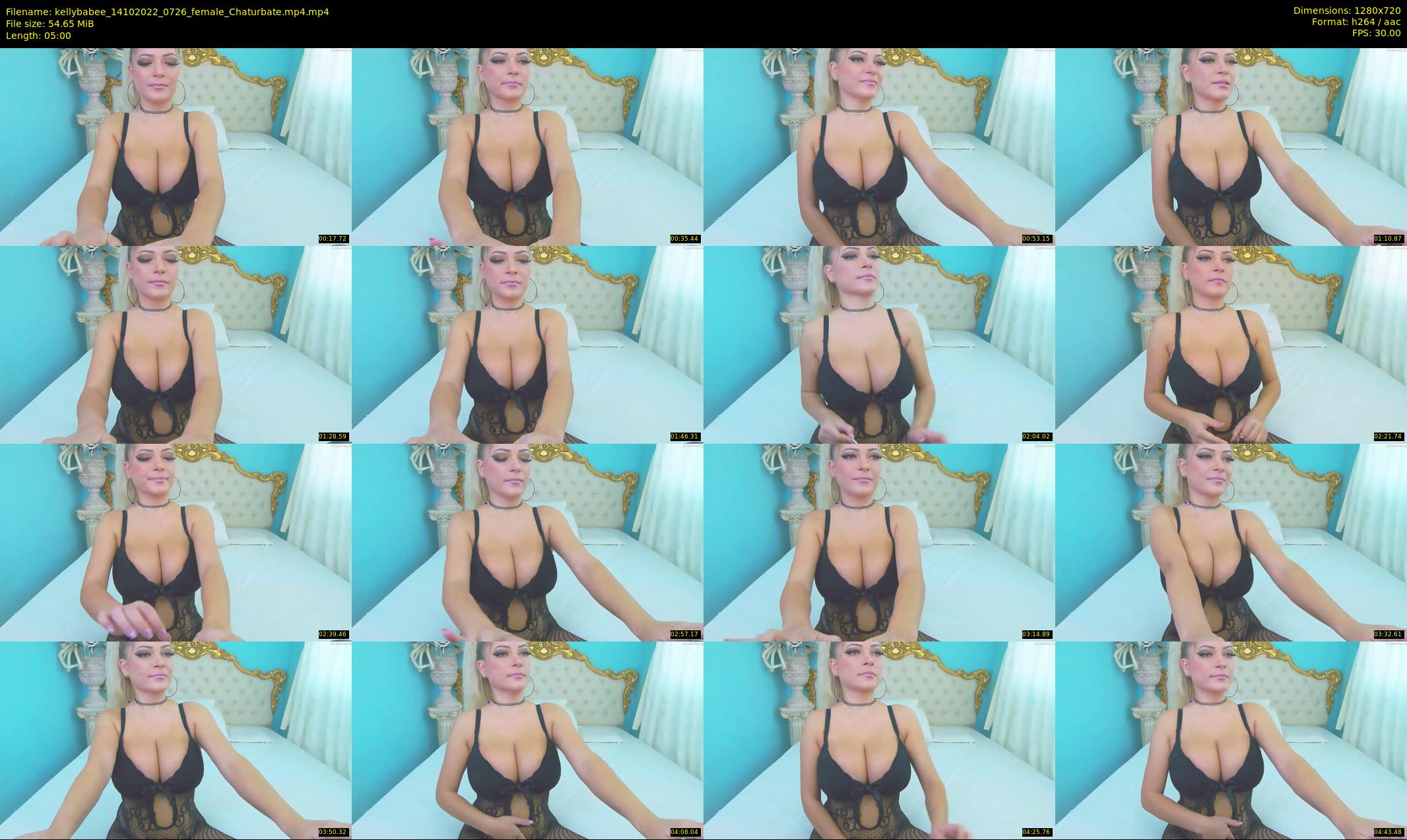 kellybabee — 5 minute Chaturbate female cam show recording, 720p, Oct 14, 2022
