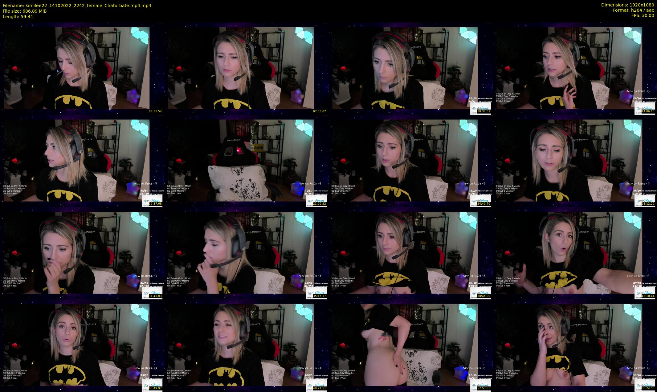 kimilee22 — 60 minute Chaturbate female cam show recording, 1080p, Oct 14, 2022