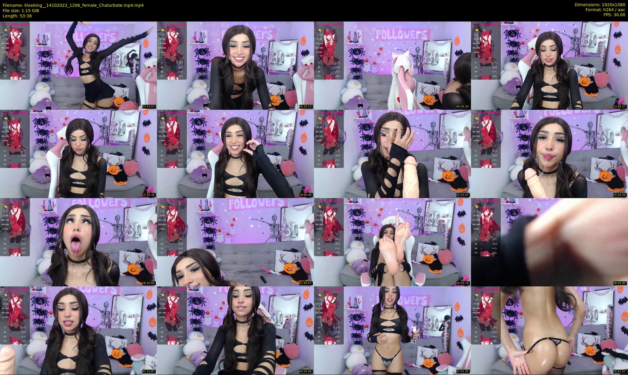 kloeking_ — 54 minute Chaturbate female cam show recording, 1080p, Oct 14, 2022