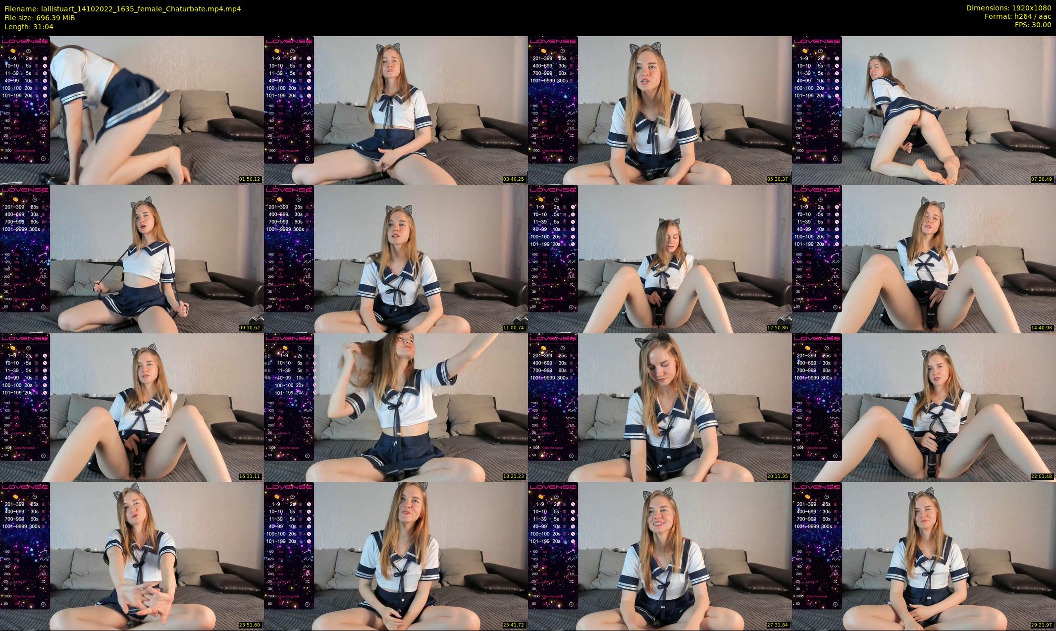 lallistuart — 32 minute Chaturbate female cam show recording, 1080p, Oct 14, 2022