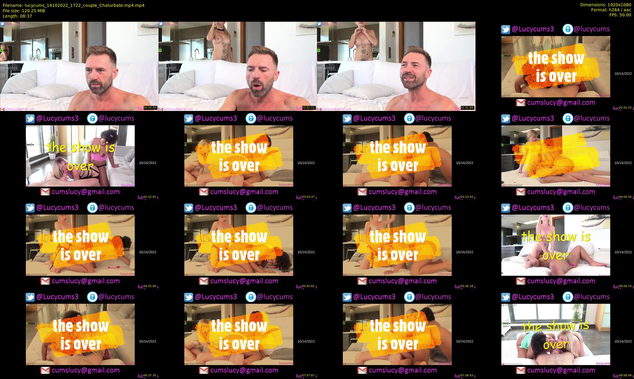 lucycums — 9 minute Chaturbate couple cam show recording, 1080p, Oct 14, 2022
