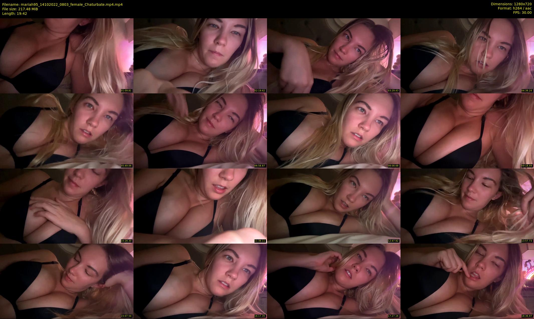 mariah95 — 20 minute Chaturbate female cam show recording, 720p, Oct 14, 2022