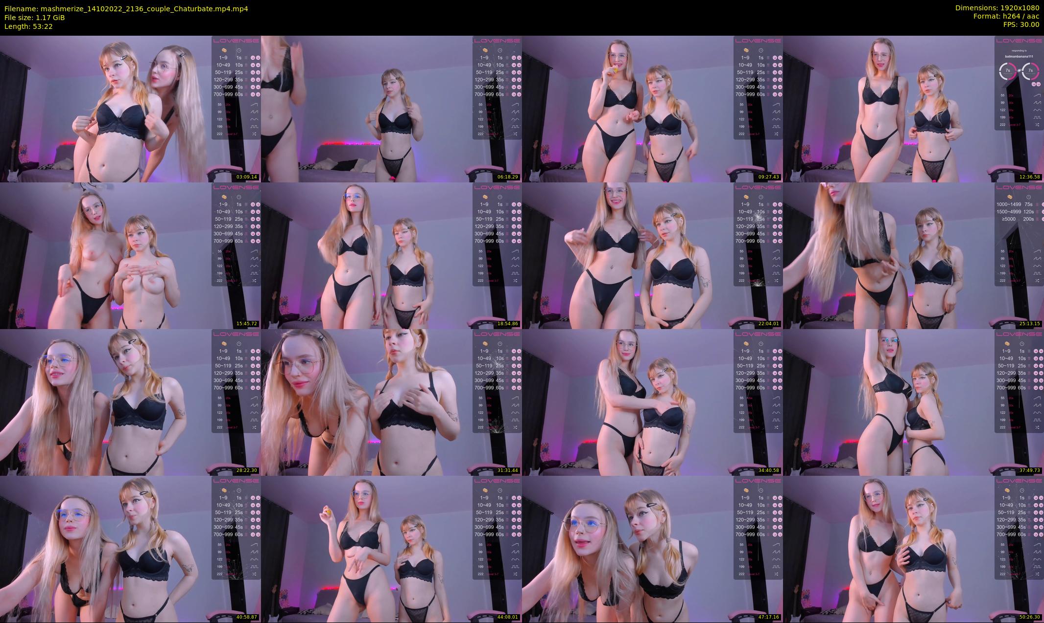 mashmerize — 54 minute Chaturbate female cam show recording, 1080p, Oct 14, 2022