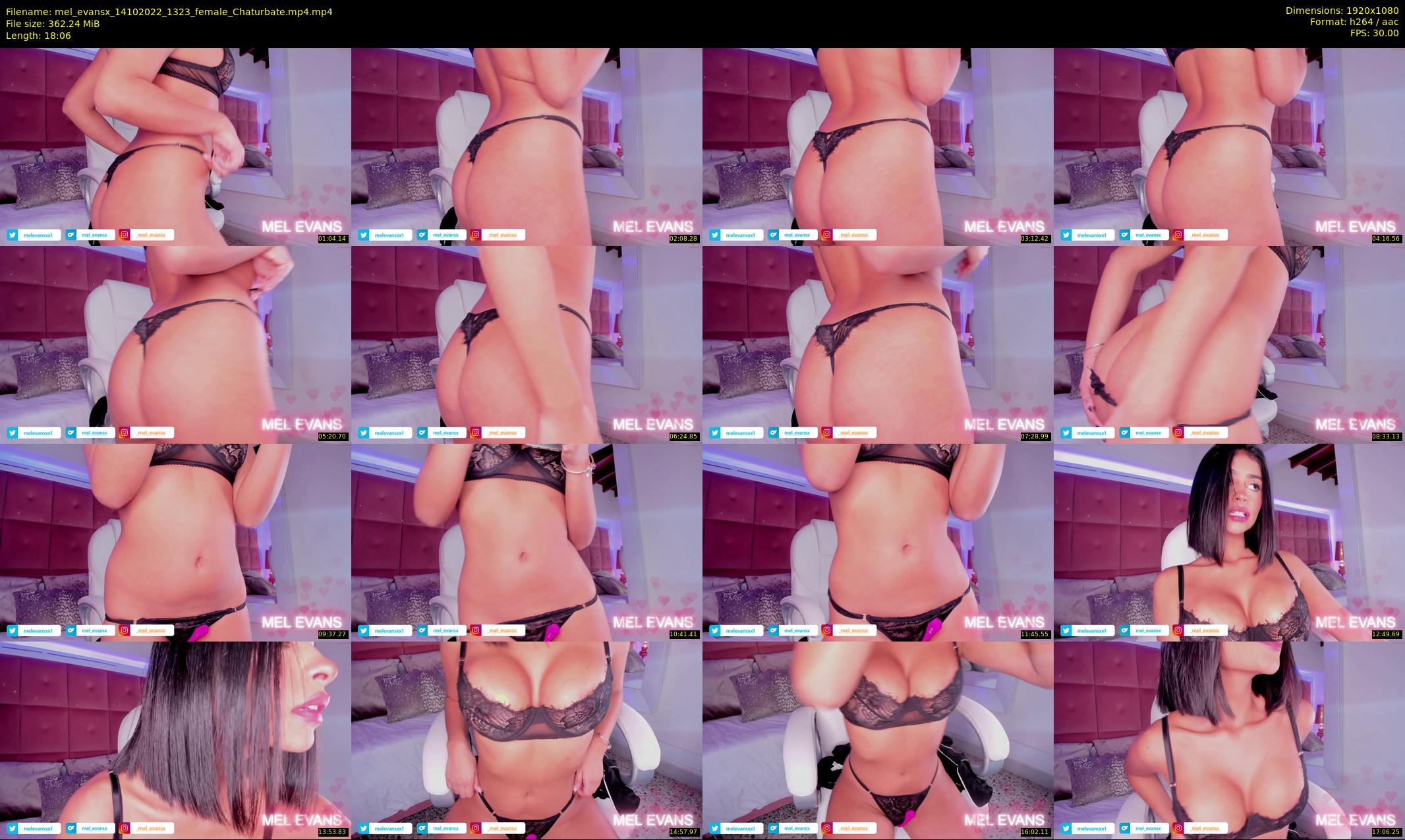 mel_evansx — 19 minute Chaturbate female cam show recording, 1080p, Oct 14, 2022