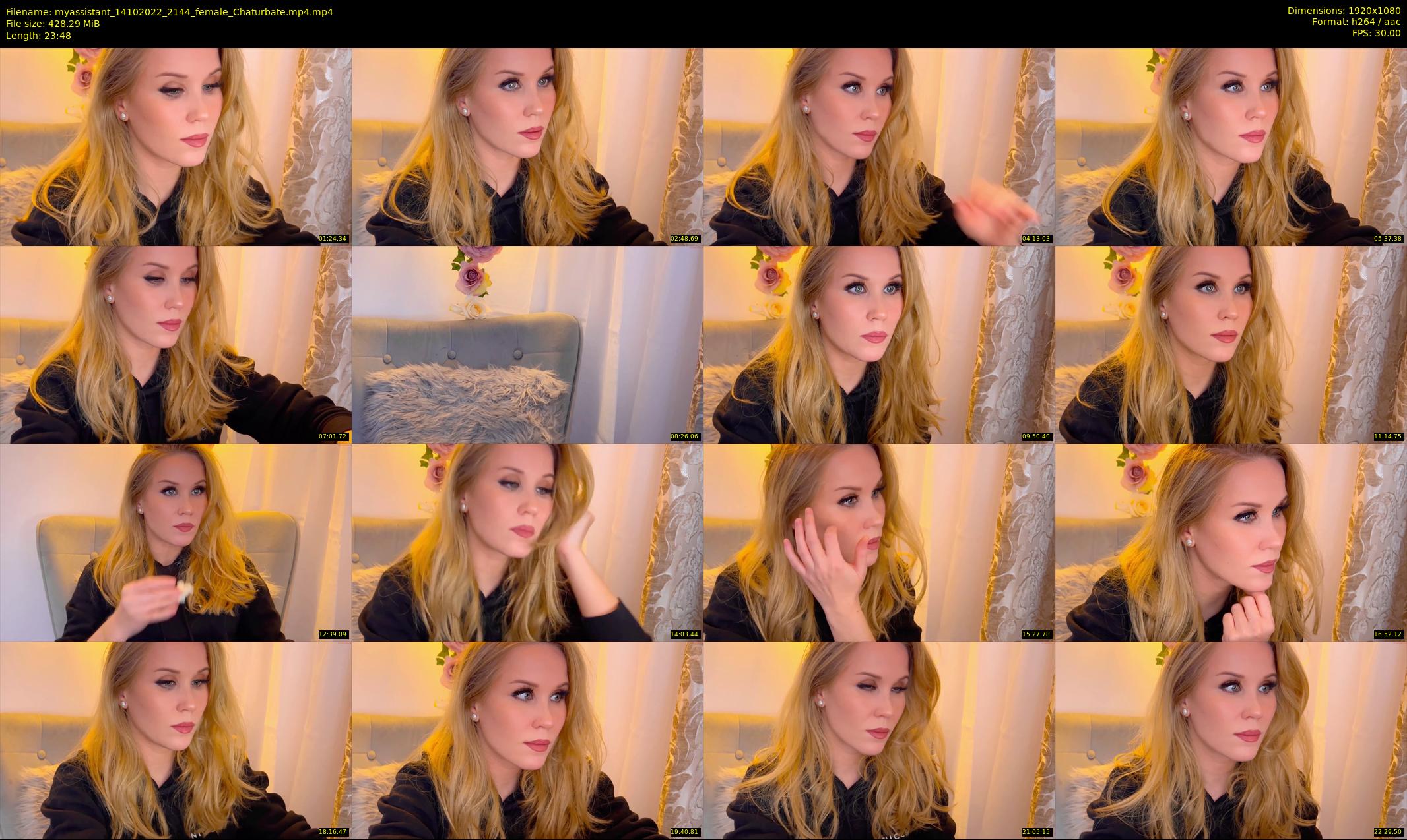 myassistant — 24 minute Chaturbate female cam show recording, 1080p, Oct 14, 2022