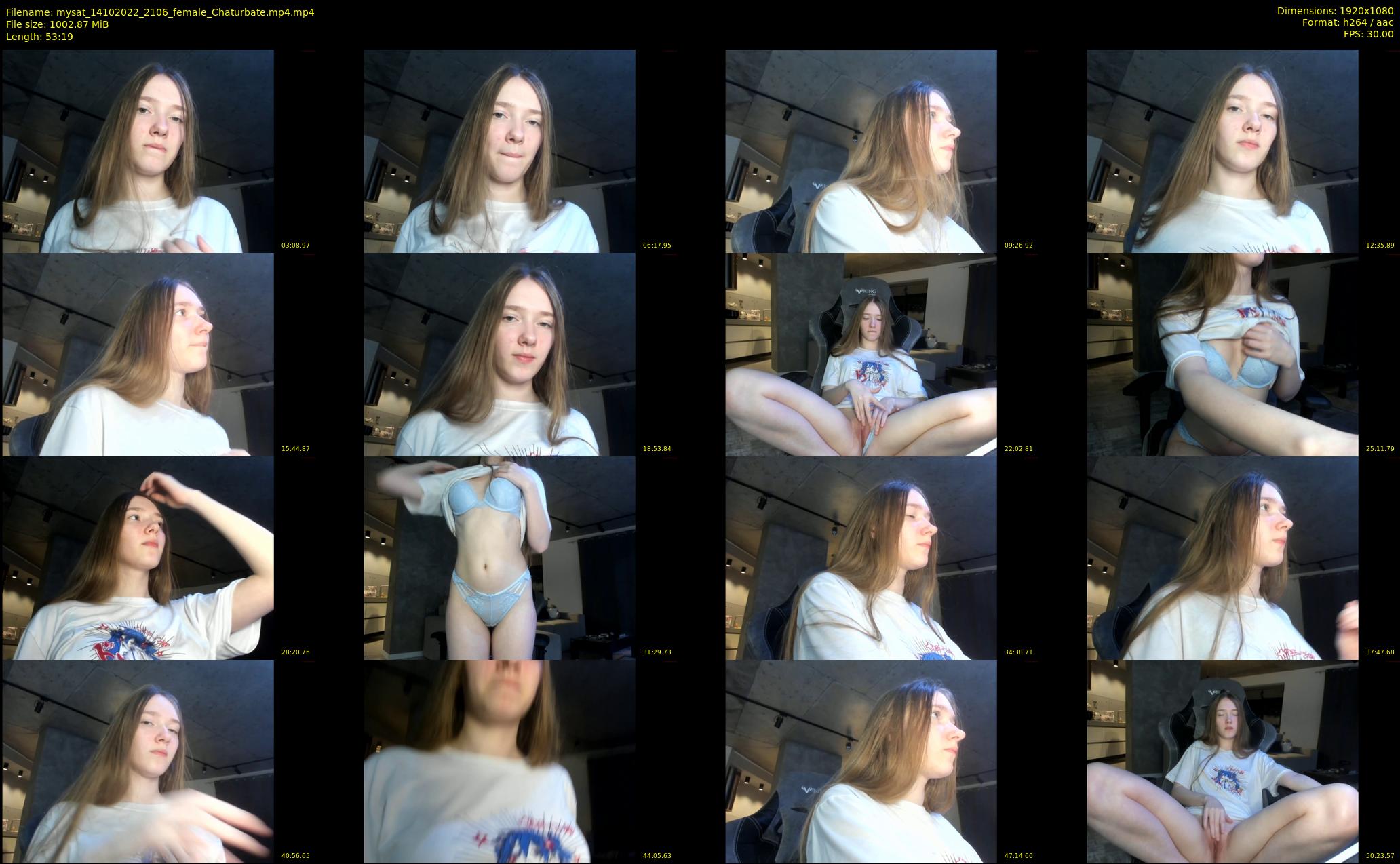 mysat — 54 minute Chaturbate female cam show recording, 1080p, Oct 14, 2022