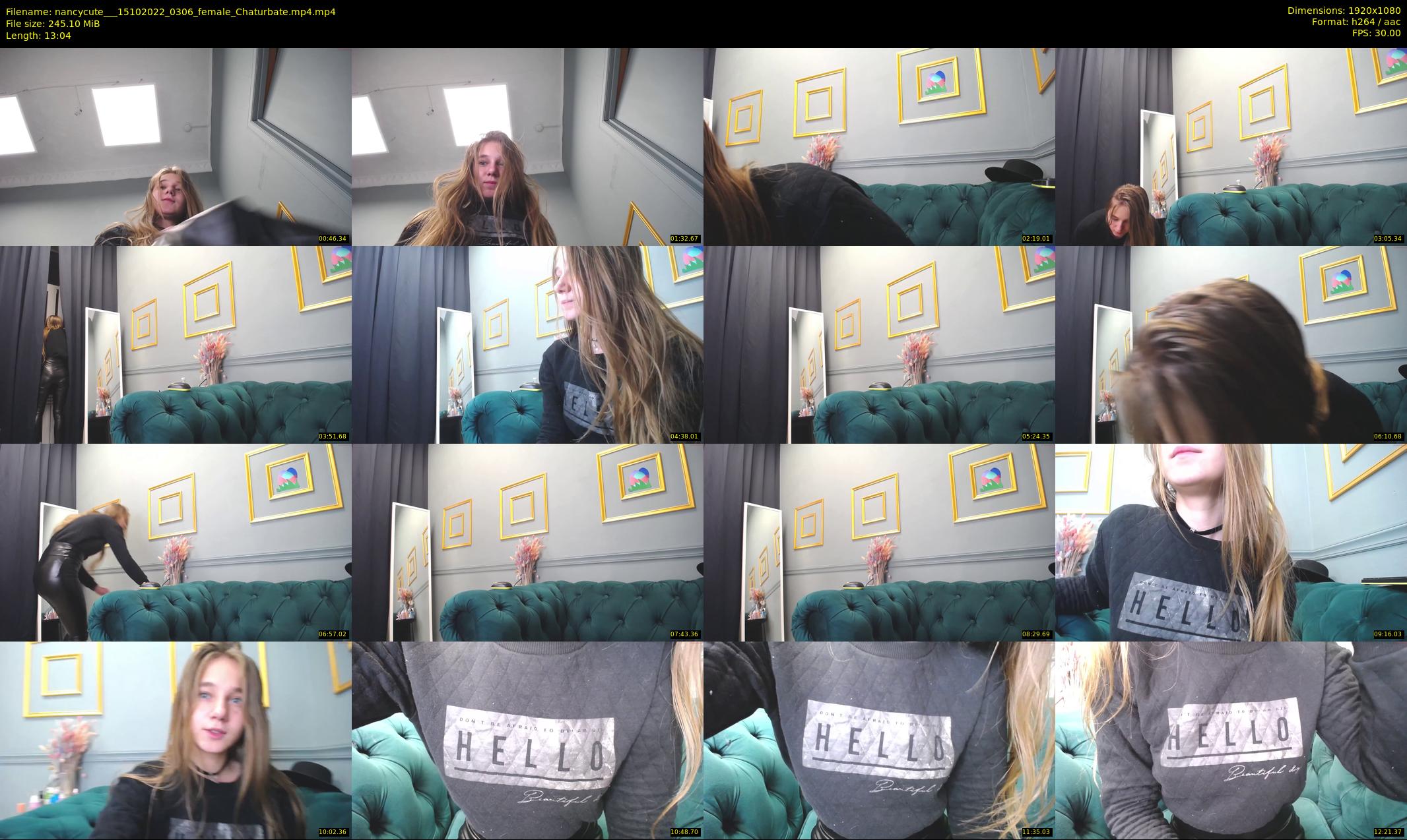nancycute__ — 14 minute Chaturbate female cam show recording, 1080p, Oct 15, 2022