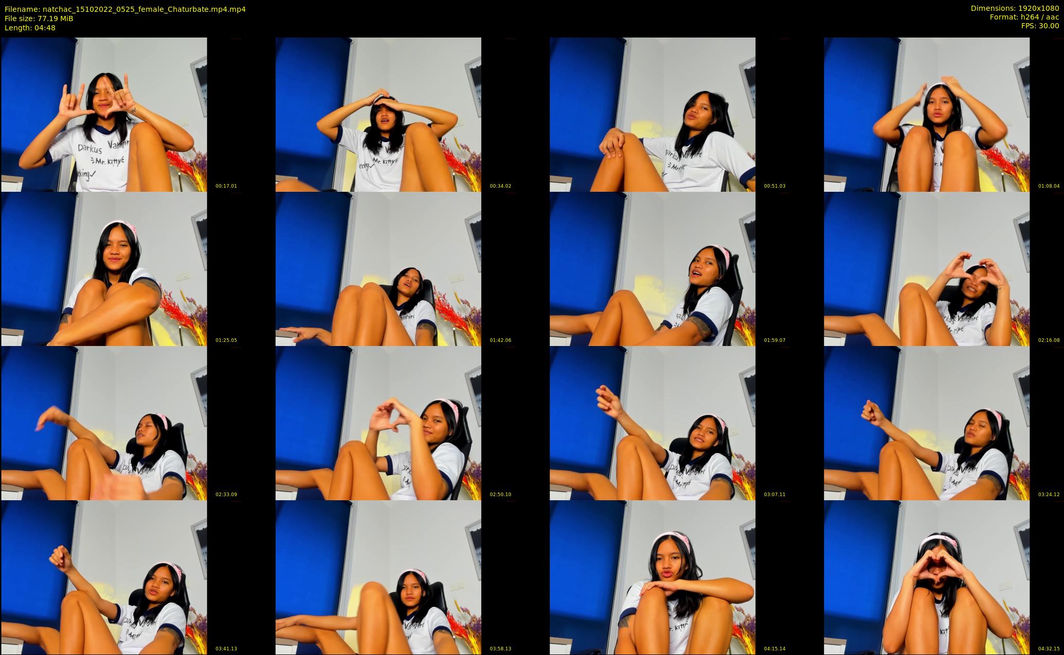 natchac — 5 minute Chaturbate female cam show recording, 1080p, Oct 15, 2022
