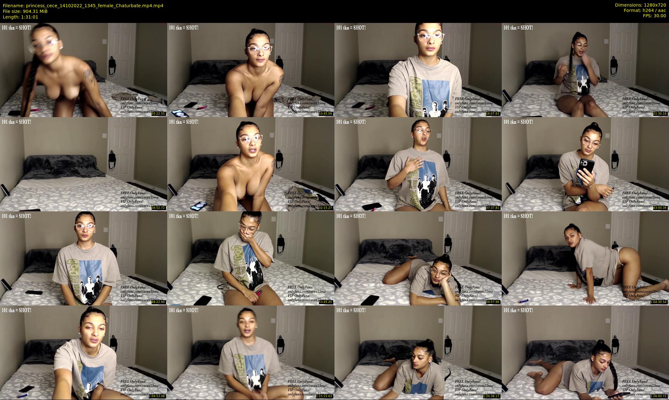 princess_cece — 92 minute Chaturbate female cam show recording, 720p, Oct 14, 2022