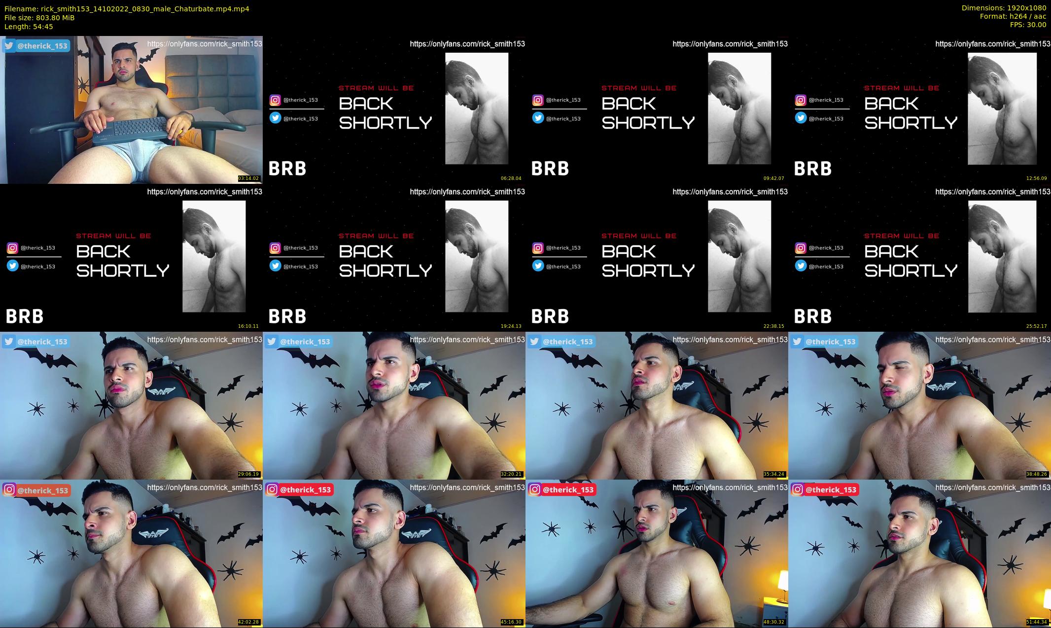 rick_smith153 — 55 minute Chaturbate male cam show recording, 1080p, Oct 14, 2022