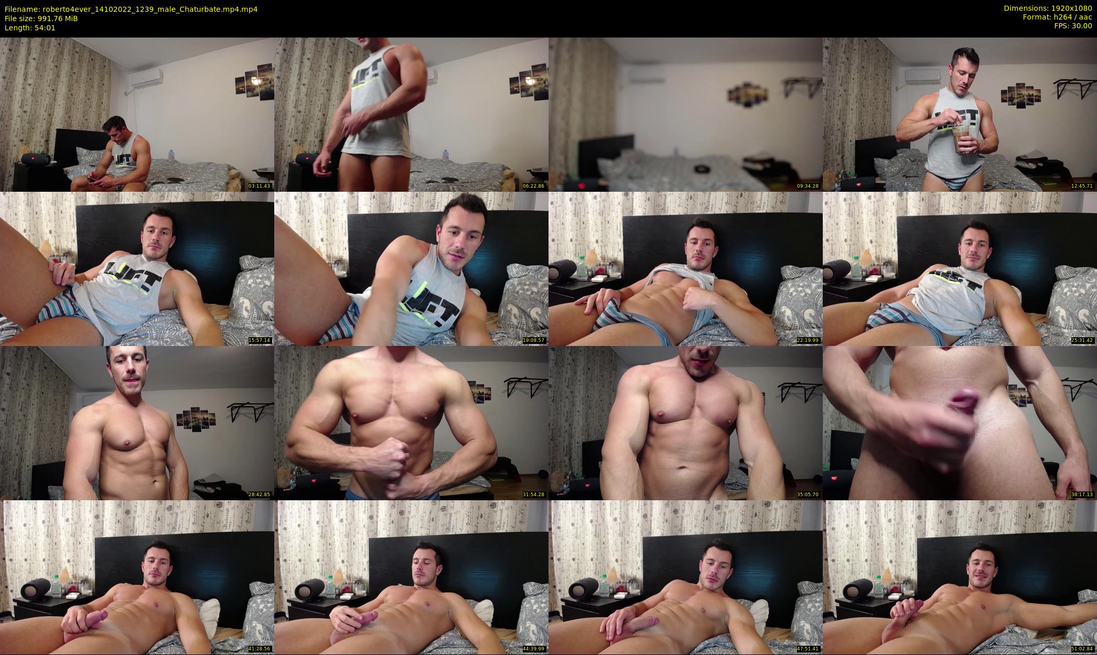roberto4ever — 55 minute Chaturbate male cam show recording, 1080p, Oct 14, 2022
