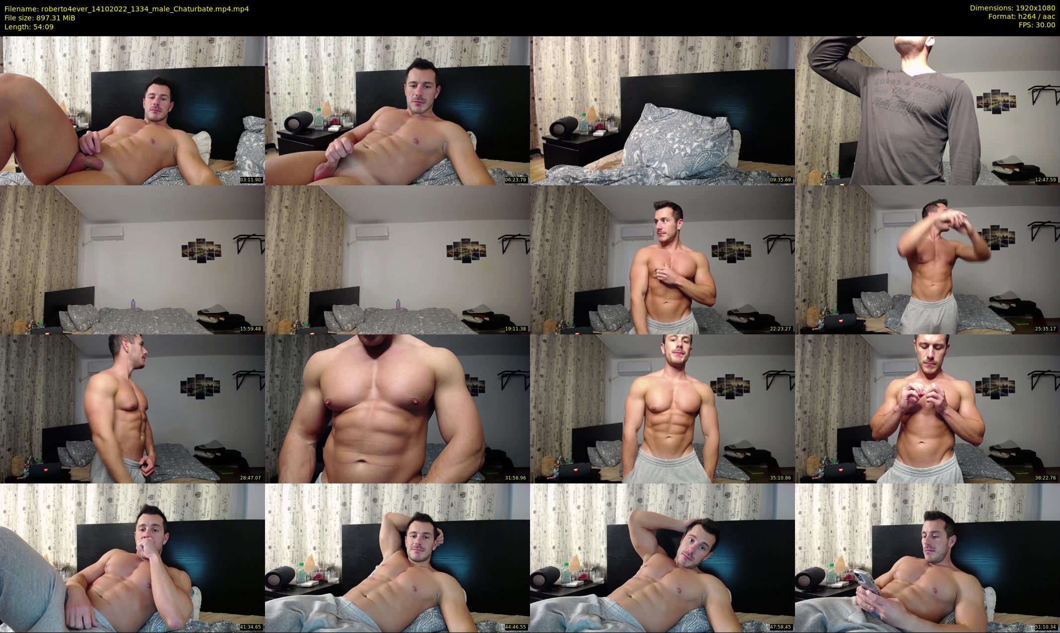 roberto4ever — 55 minute Chaturbate male cam show recording, 1080p, Oct 14, 2022