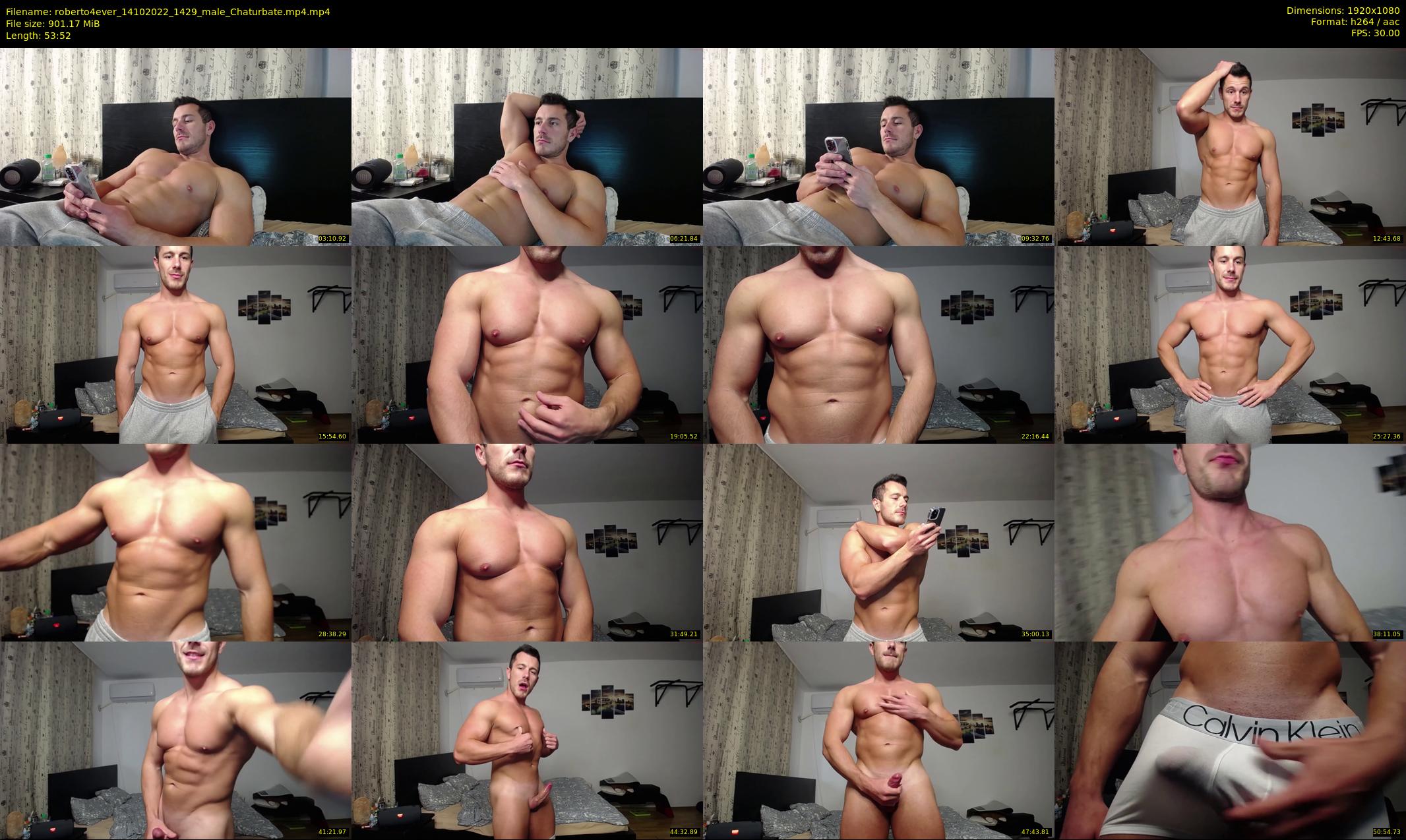 roberto4ever — 54 minute Chaturbate male cam show recording, 1080p, Oct 14, 2022