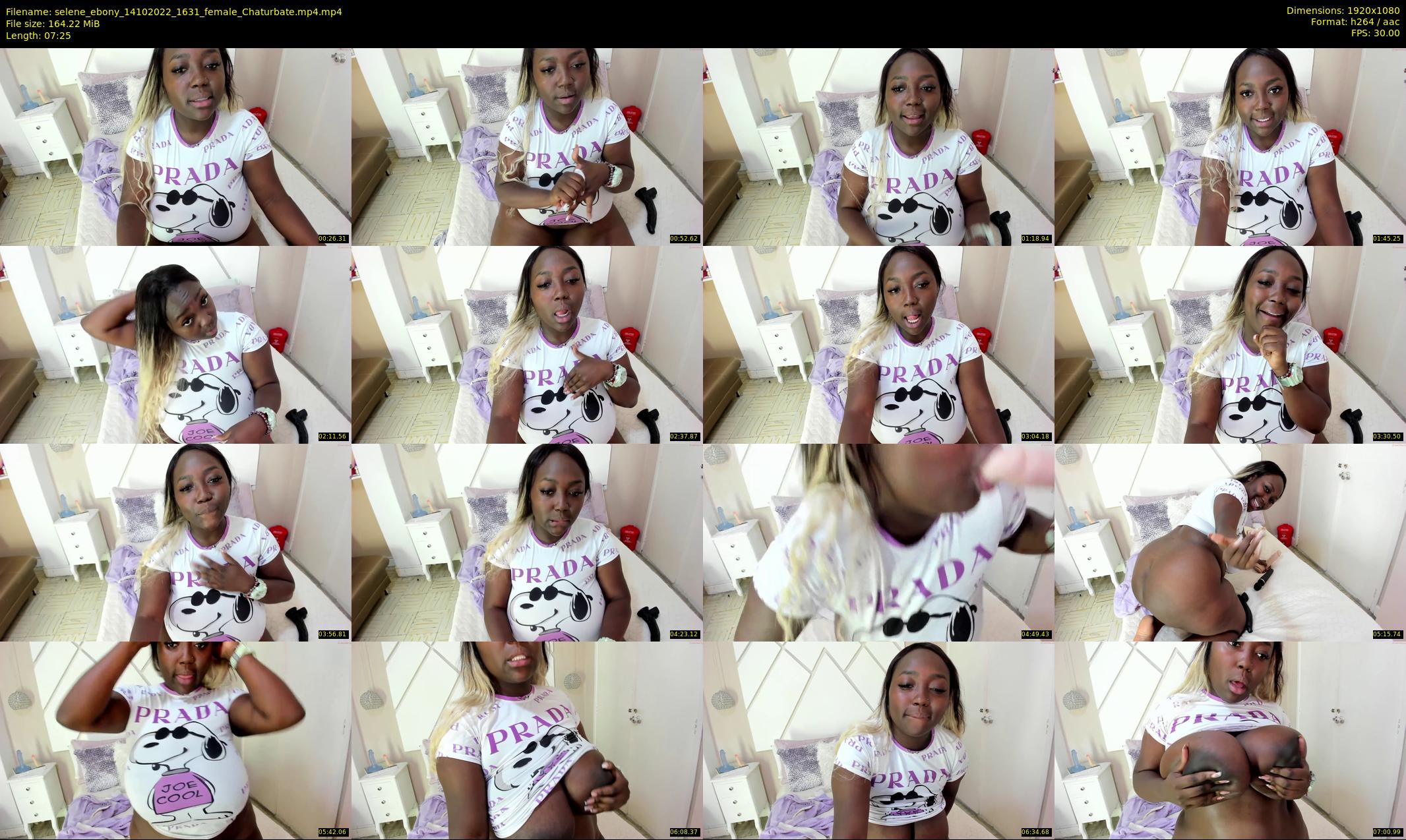 selene_ebony — 8 minute Chaturbate female cam show recording, 1080p, Oct 14, 2022