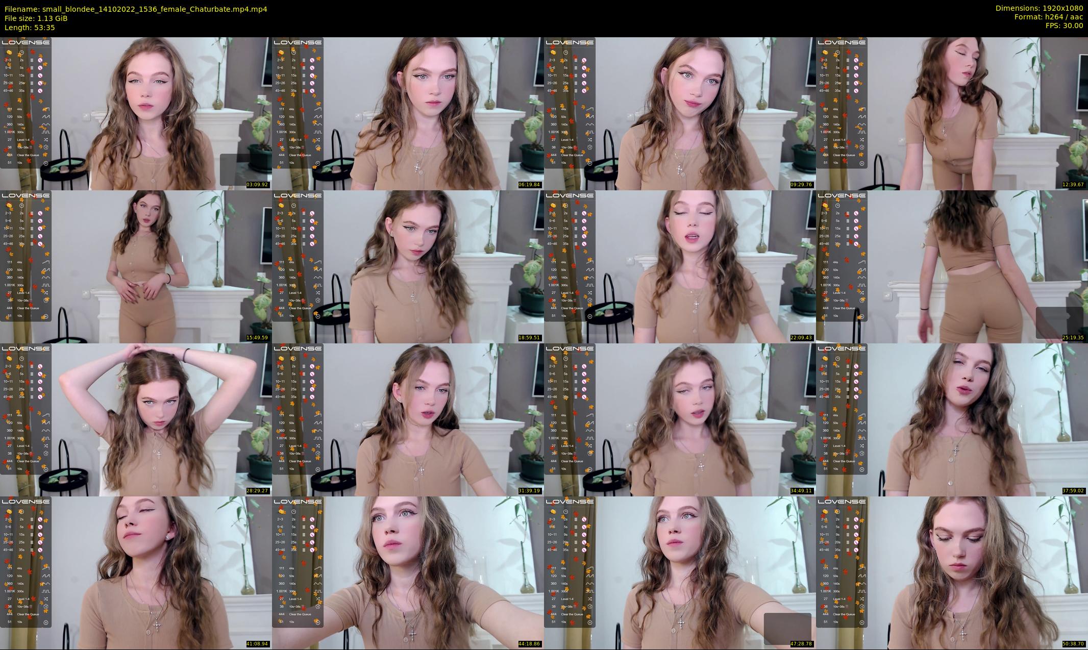 small_blondee — 54 minute Chaturbate female cam show recording, 1080p, Oct 14, 2022