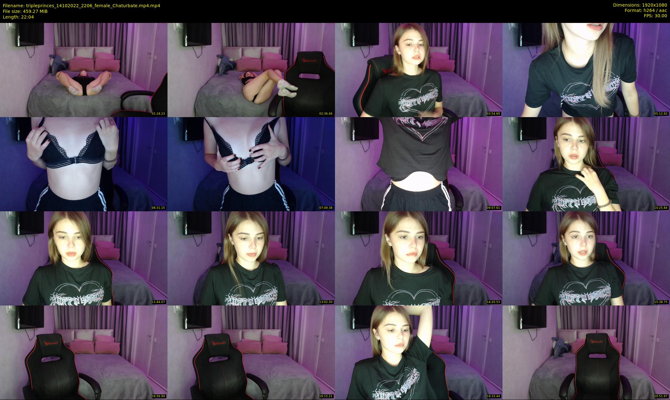 tripleprinces — 23 minute Chaturbate female cam show recording, 1080p, Oct 14, 2022
