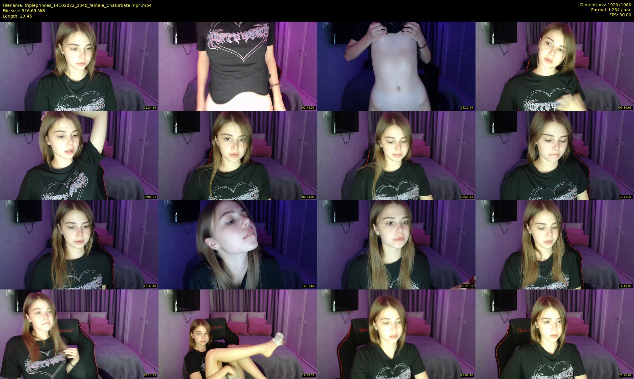 tripleprinces — 24 minute Chaturbate female cam show recording, 1080p, Oct 14, 2022