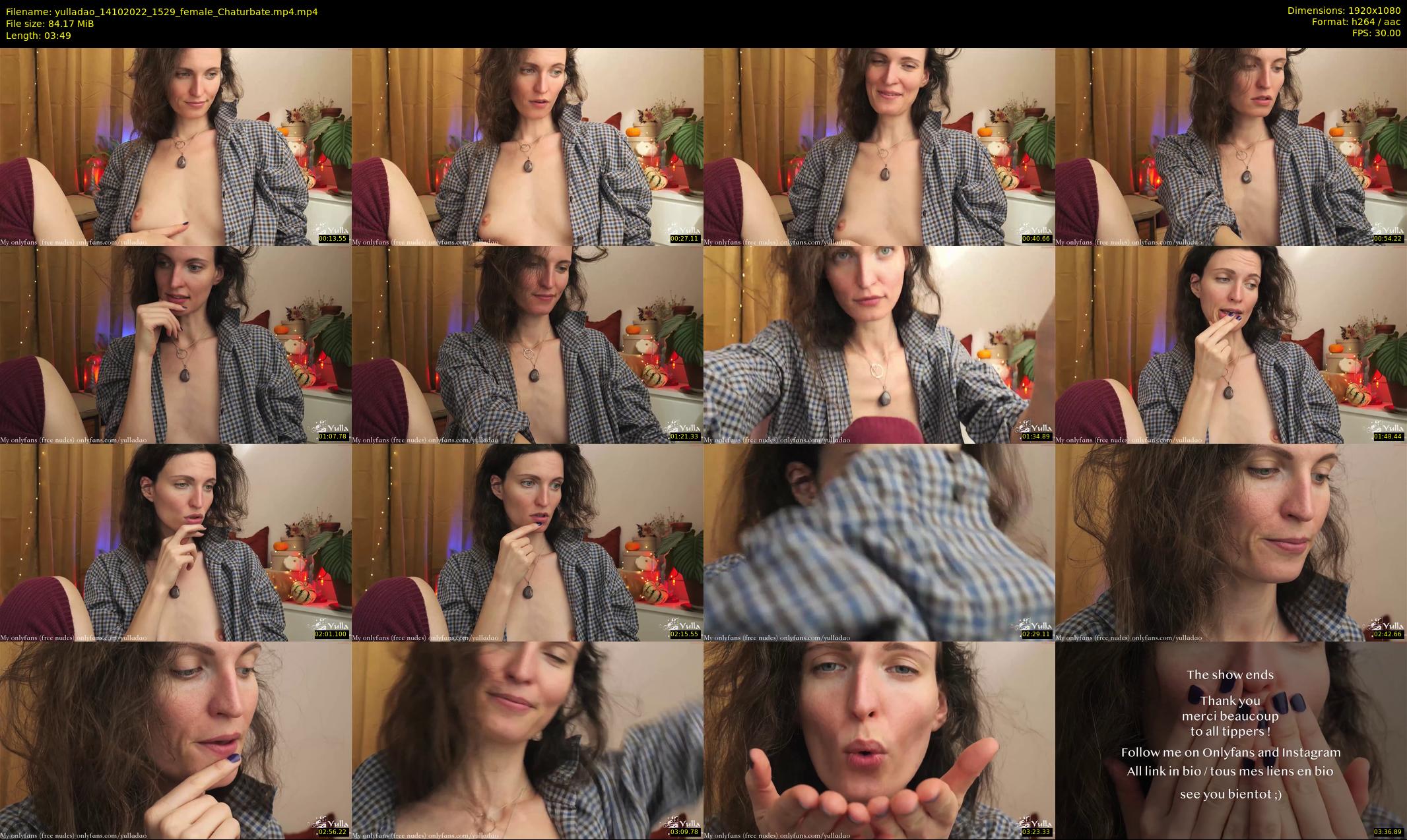 yulladao — 4 minute Chaturbate female cam show recording, 1080p, Oct 14, 2022
