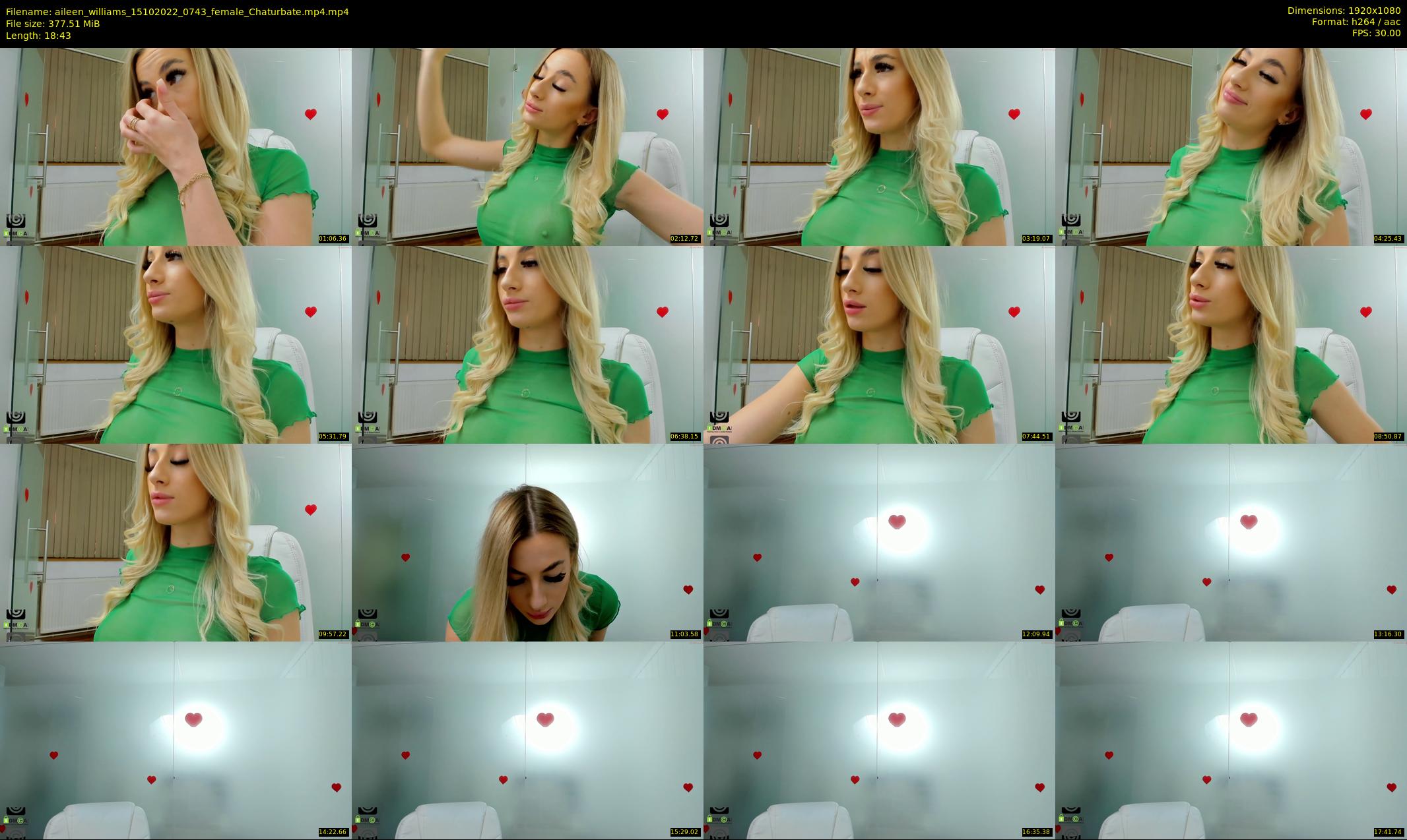 aileen_williams — 19 minute Chaturbate female cam show recording, 1080p, Oct 15, 2022