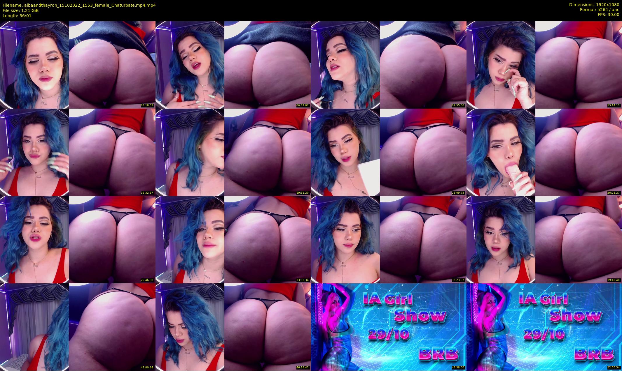 albaandthayron — 57 minute Chaturbate couple cam show recording, 1080p, Oct 15, 2022