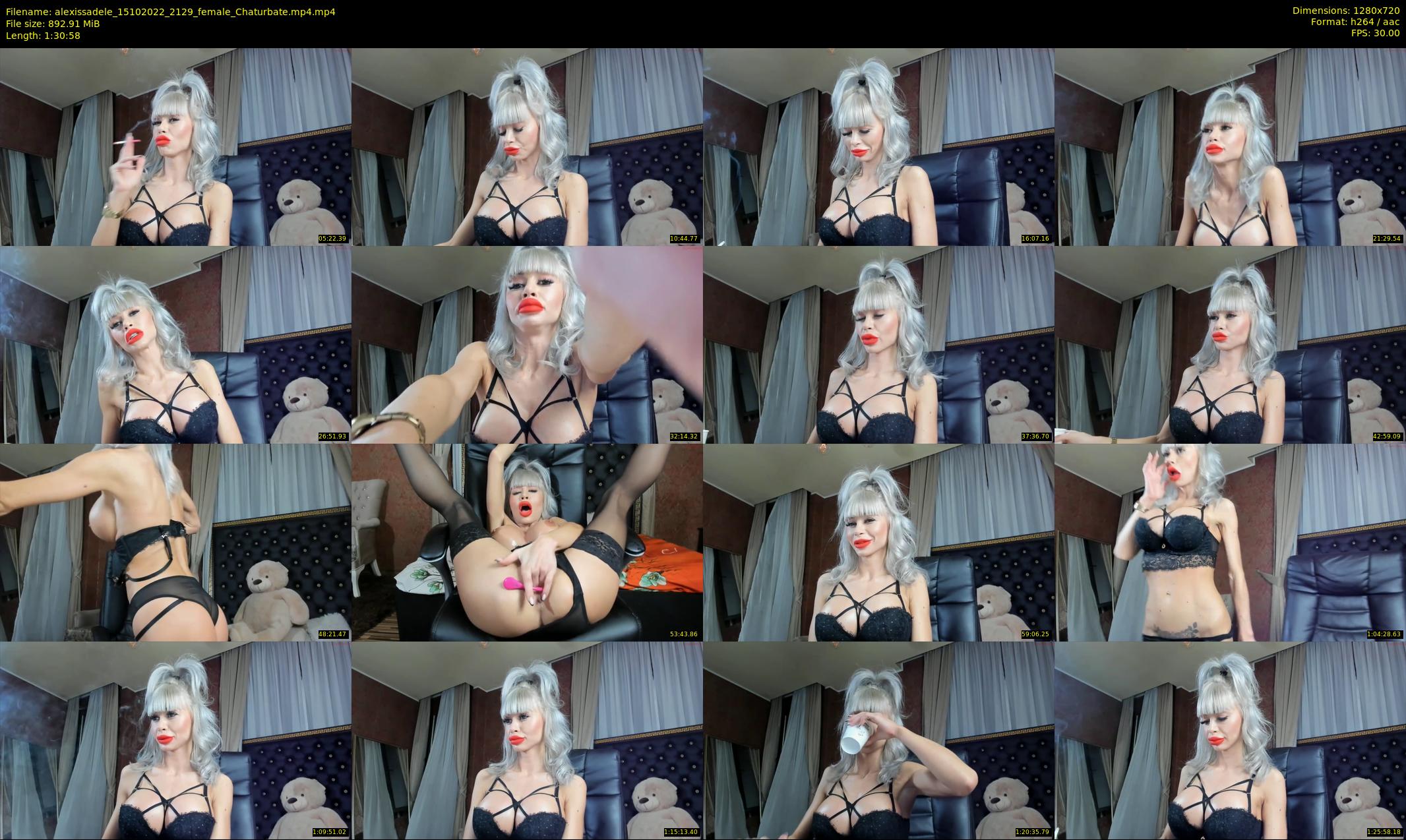 alexissadele — 91 minute Chaturbate female cam show recording, 720p, Oct 15, 2022