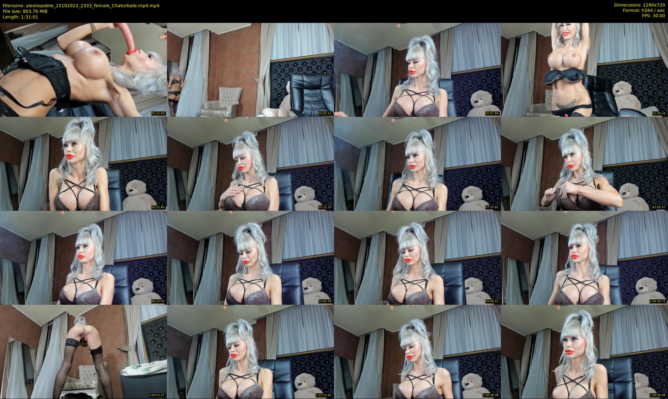 alexissadele — 92 minute Chaturbate female cam show recording, 720p, Oct 15, 2022
