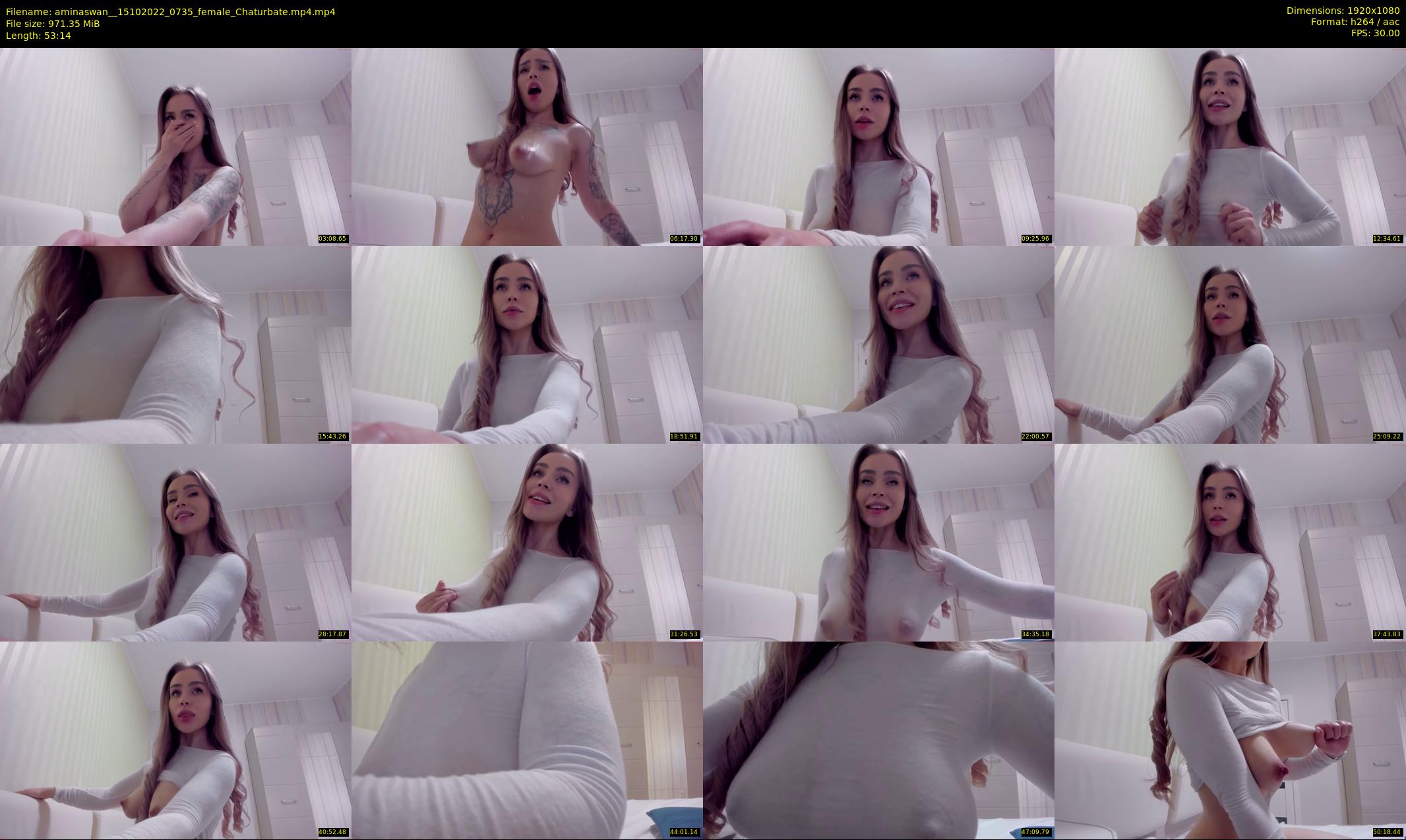 aminaswan_ — 54 minute Chaturbate female cam show recording, 1080p, Oct 15, 2022