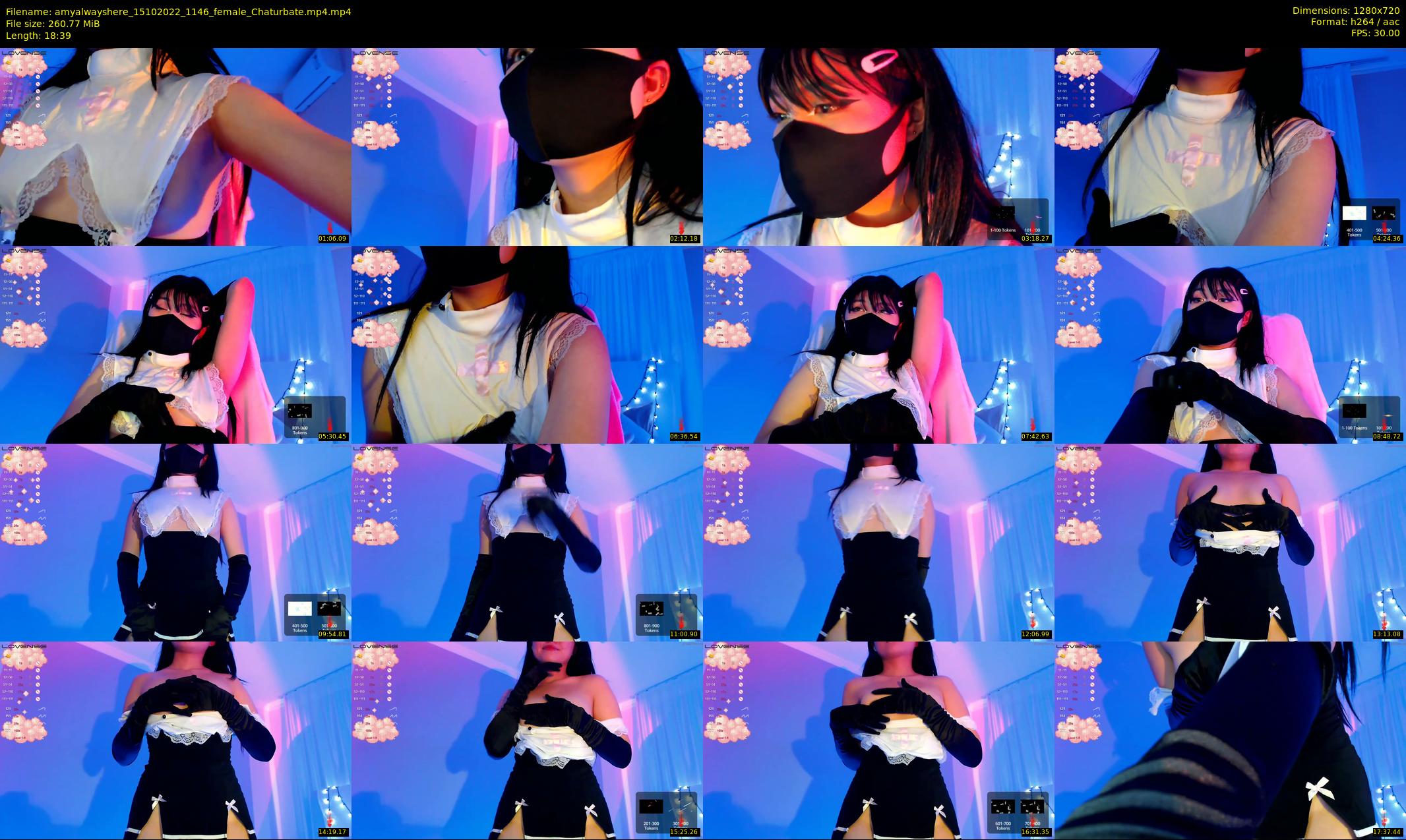 amyalwayshere — 19 minute Chaturbate female cam show recording, 720p, Oct 15, 2022