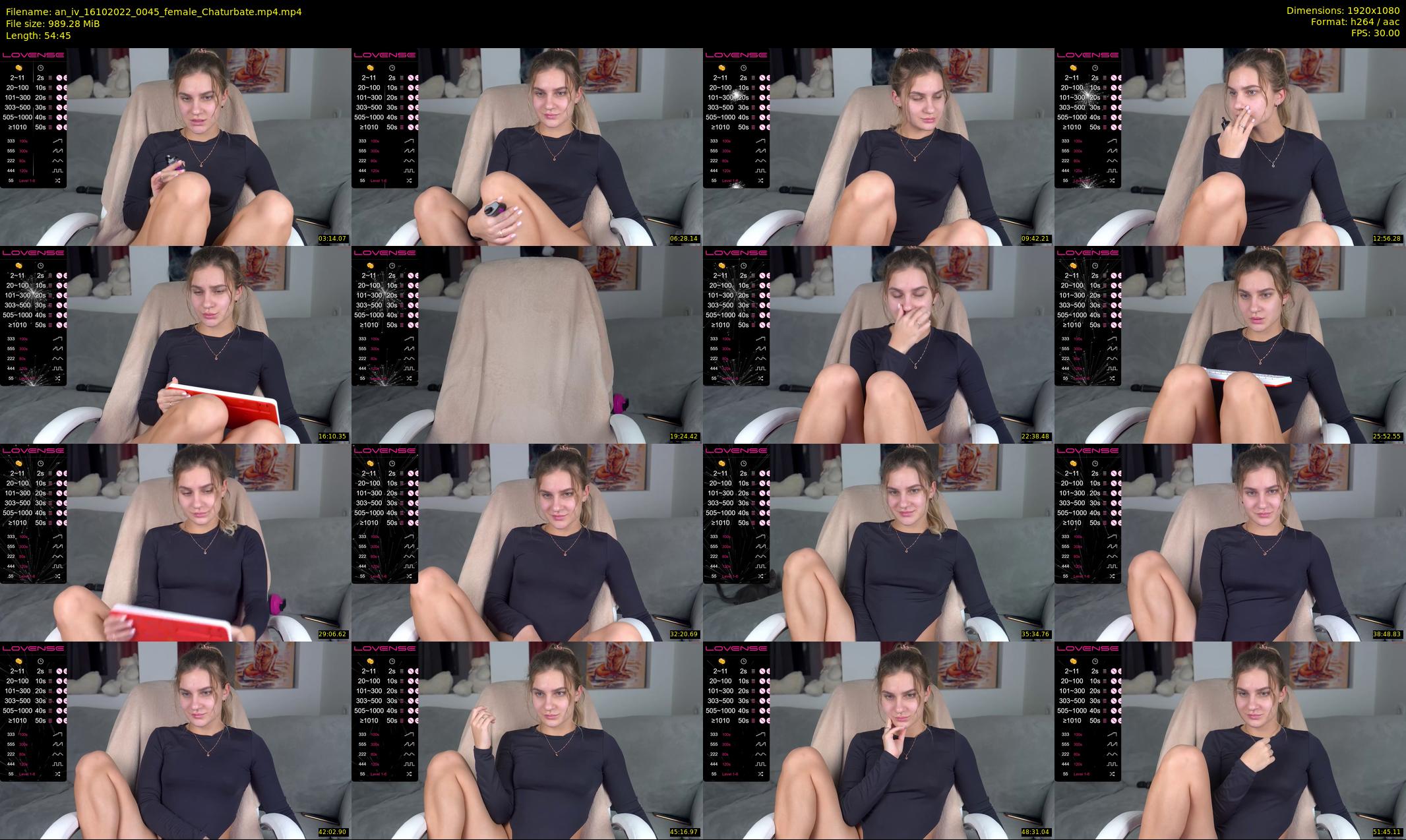 an_iv — 55 minute Chaturbate female cam show recording, 1080p, Oct 16, 2022