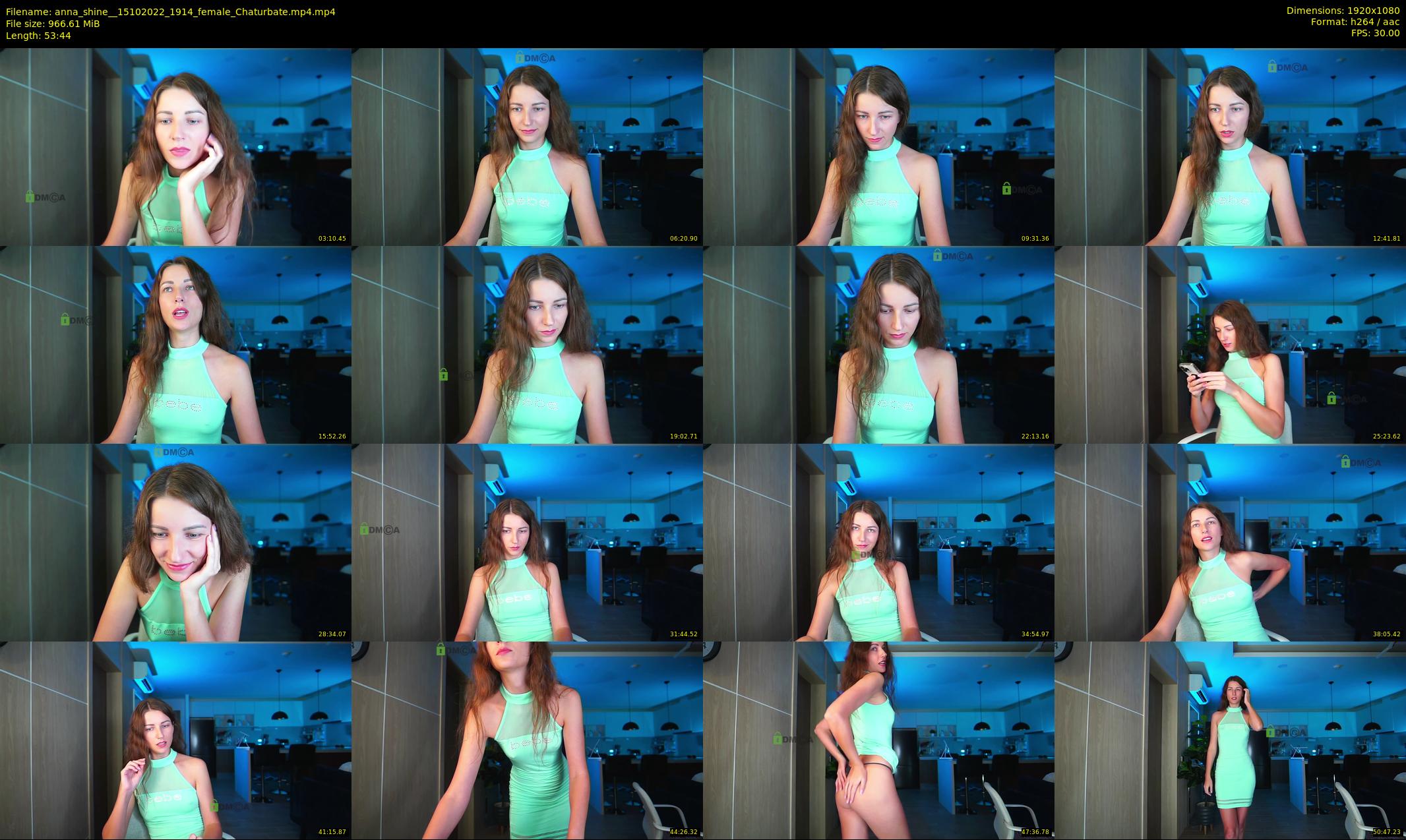 anna_shine_ — 54 minute Chaturbate female cam show recording, 1080p, Oct 15, 2022