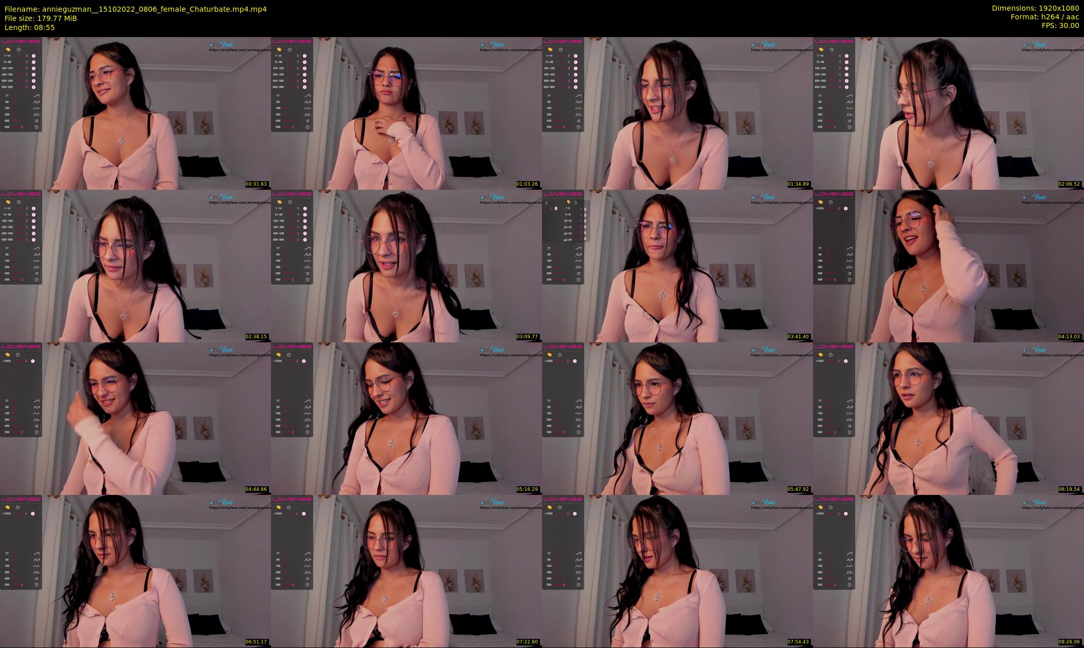 annieguzman_ — 9 minute Chaturbate female cam show recording, 1080p, Oct 15, 2022