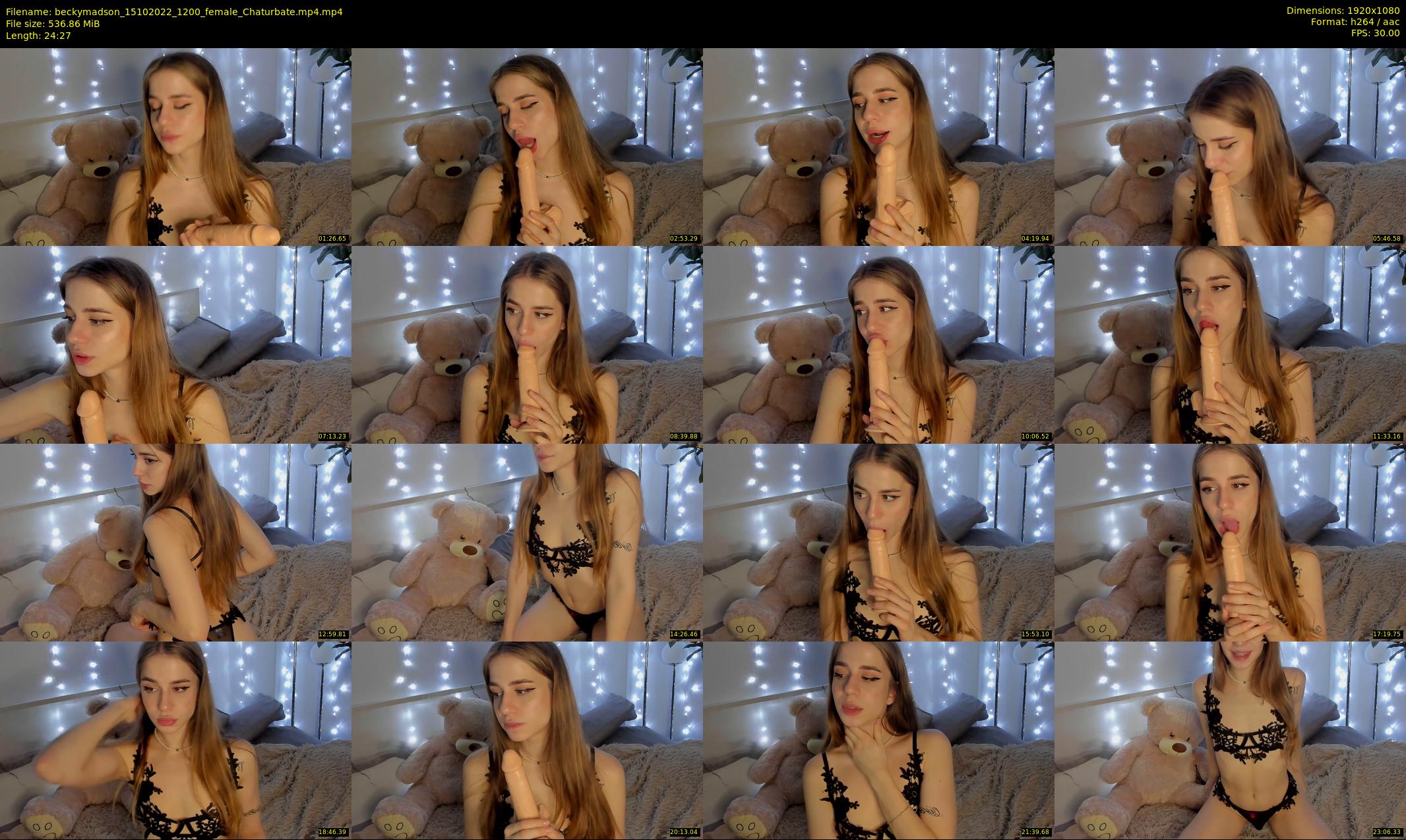 beckymadson — 25 minute Chaturbate female cam show recording, 1080p, Oct 15, 2022