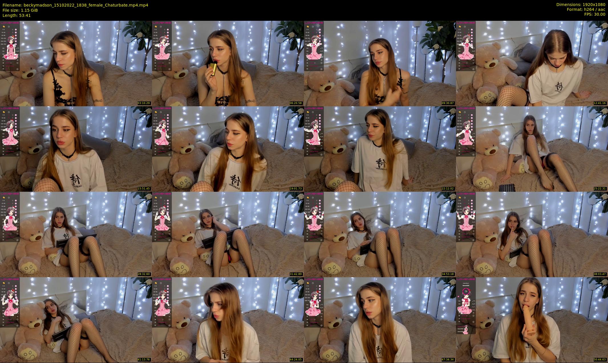 beckymadson — 54 minute Chaturbate female cam show recording, 1080p, Oct 15, 2022