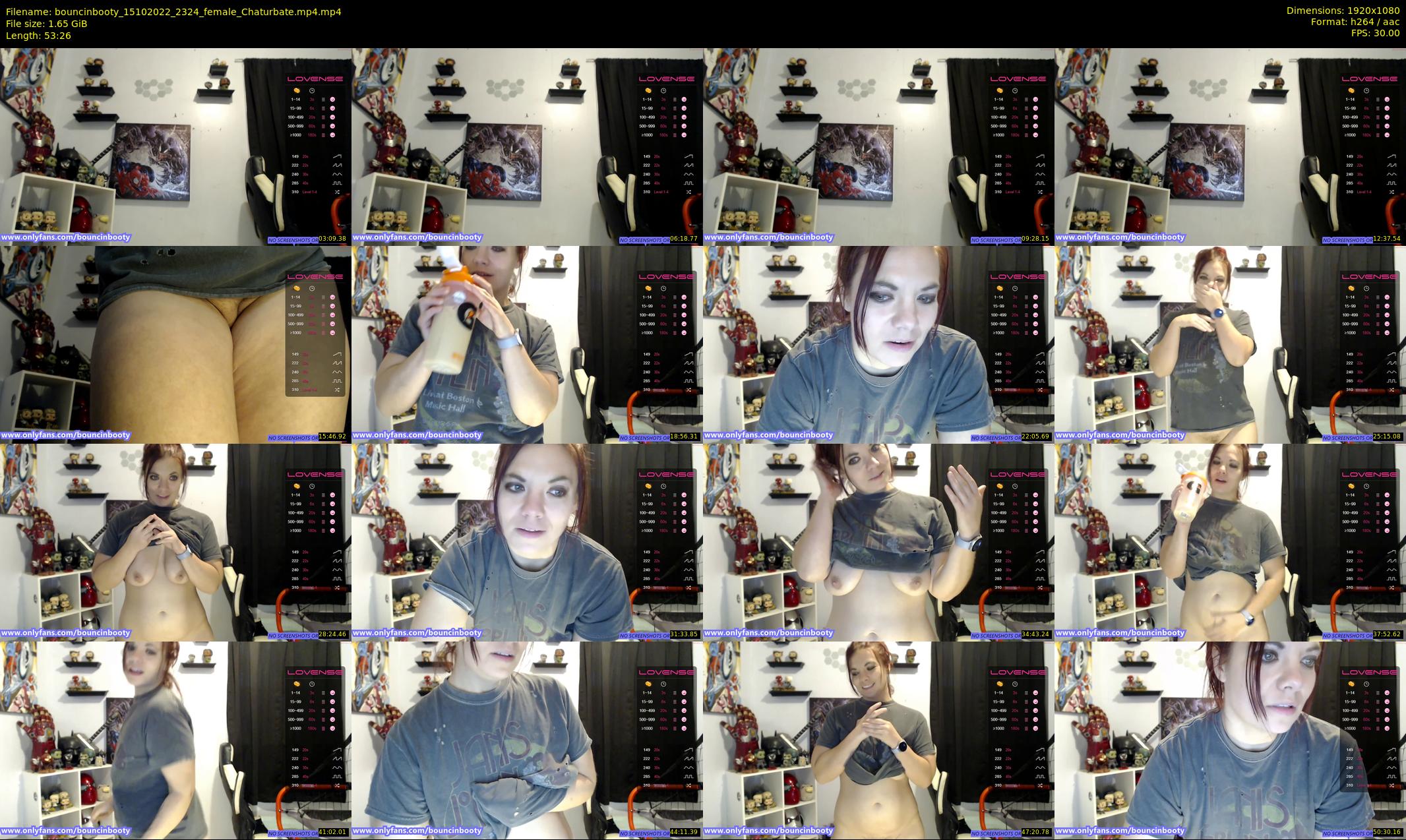 bouncinbooty — 54 minute Chaturbate female cam show recording, 1080p, Oct 15, 2022