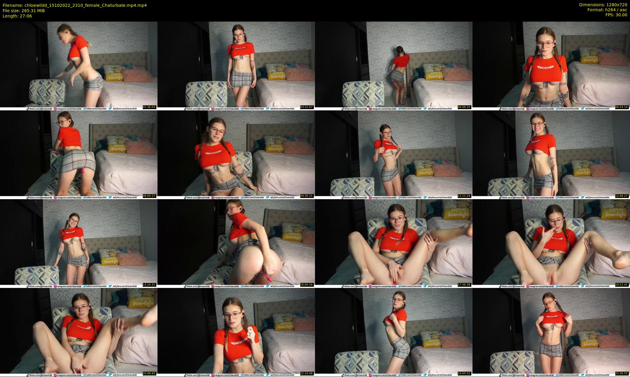 chloewildd — 28 minute Chaturbate female cam show recording, 720p, Oct 15, 2022
