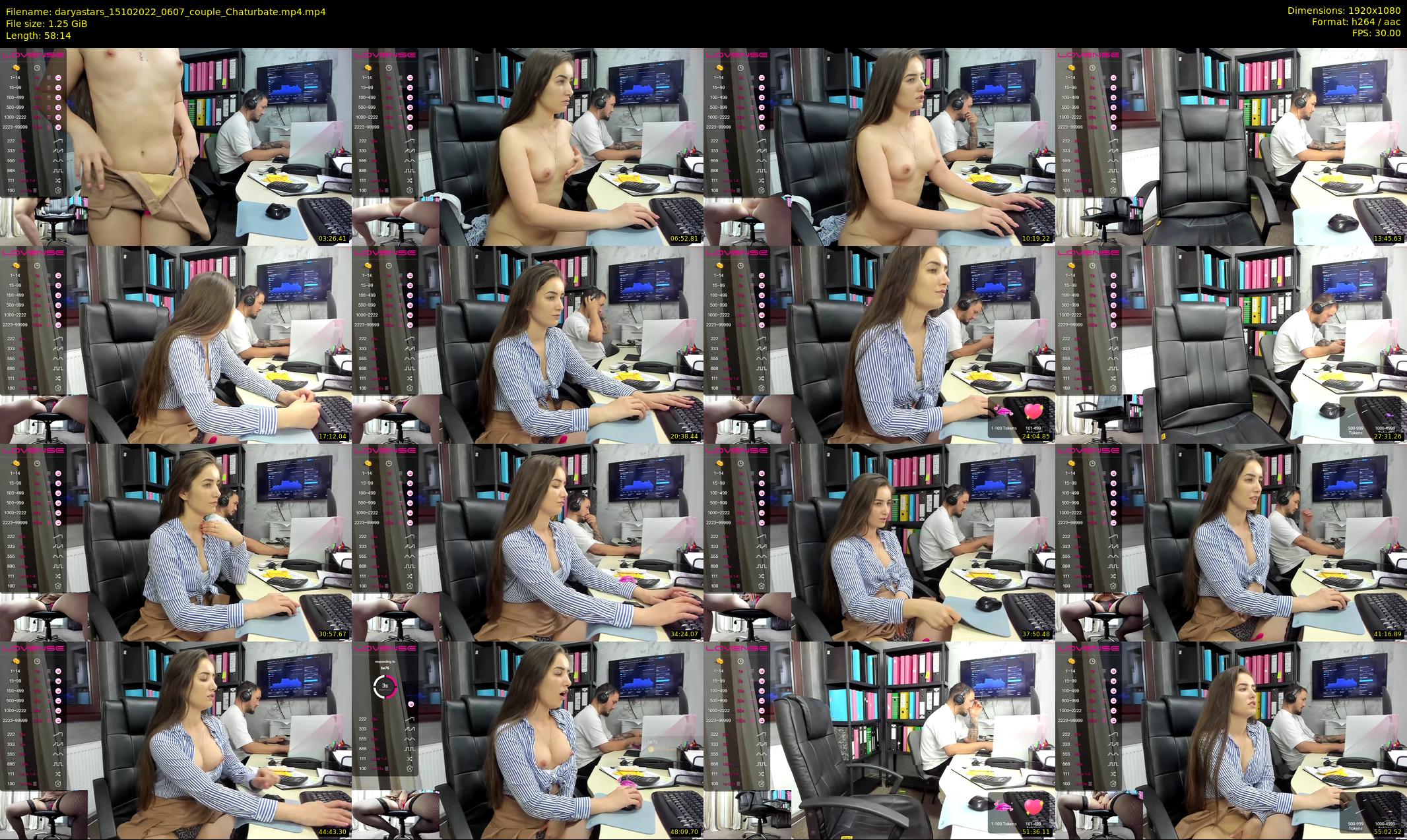 daryastars — 59 minute Chaturbate couple cam show recording, 1080p, Oct 15, 2022