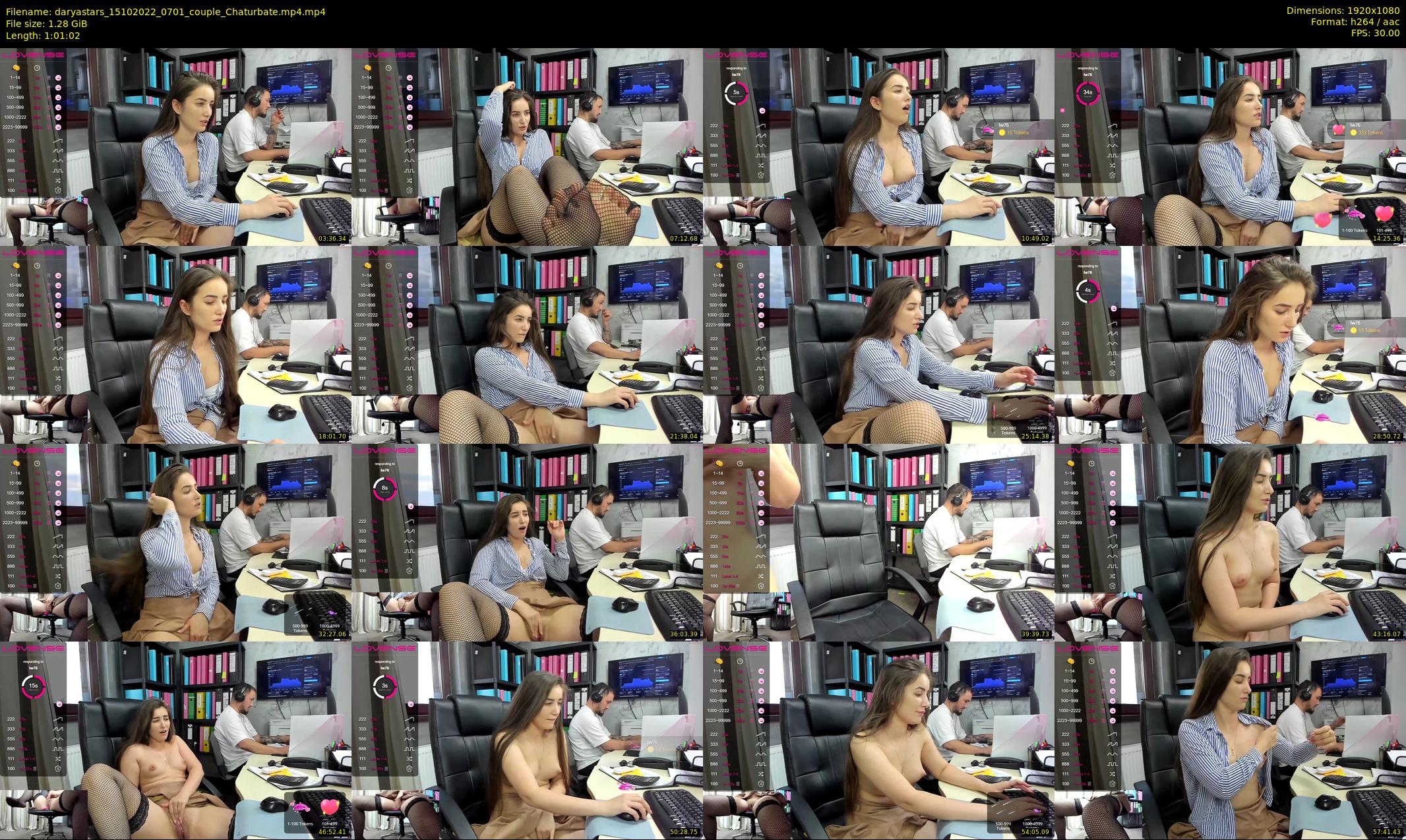 daryastars — 62 minute Chaturbate couple cam show recording, 1080p, Oct 15, 2022