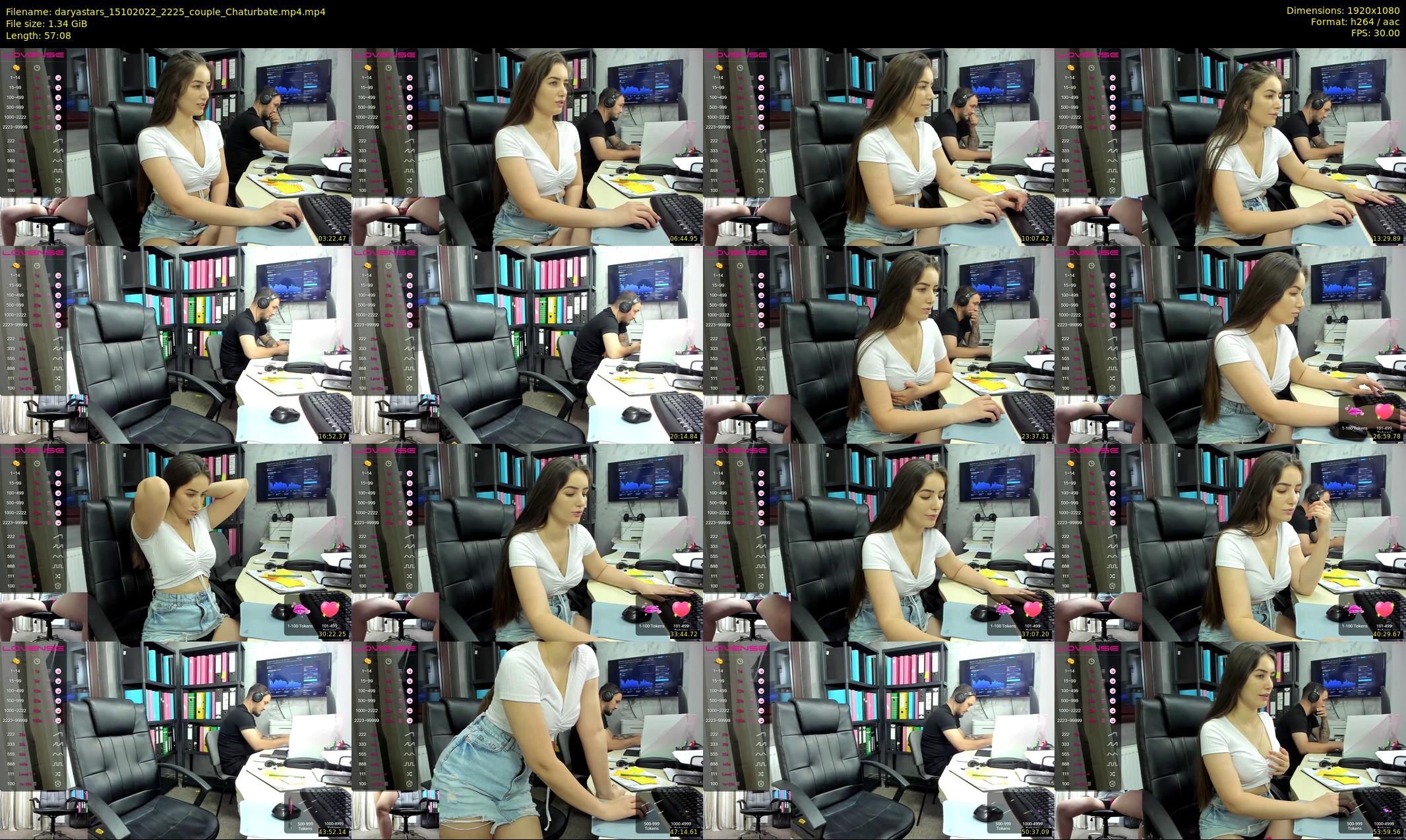 daryastars — 58 minute Chaturbate couple cam show recording, 1080p, Oct 15, 2022