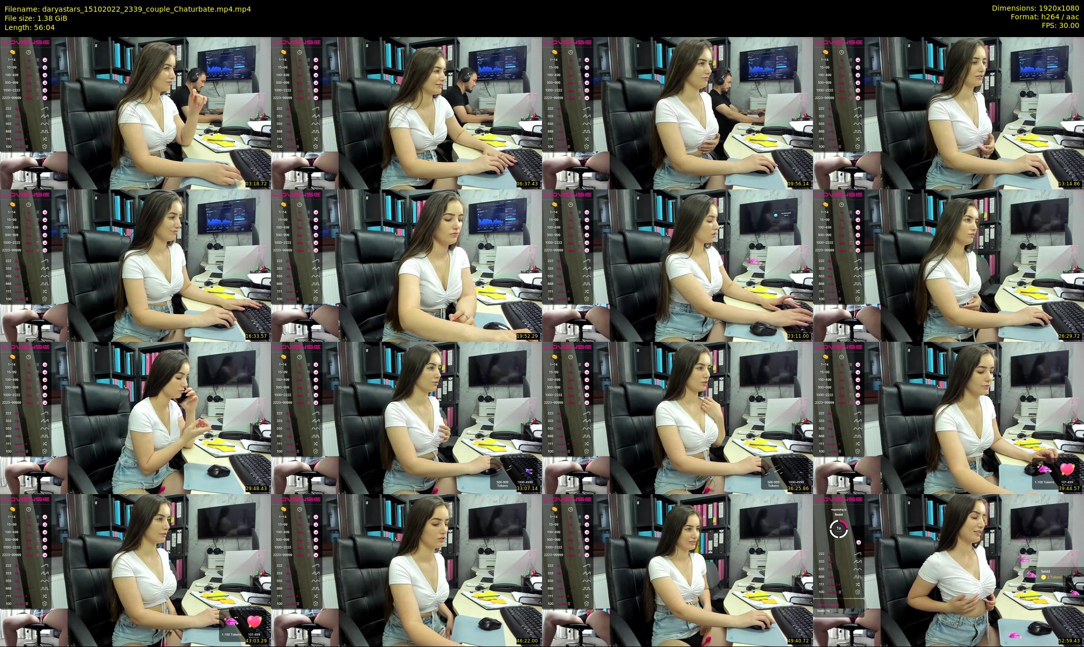 daryastars — 57 minute Chaturbate couple cam show recording, 1080p, Oct 15, 2022