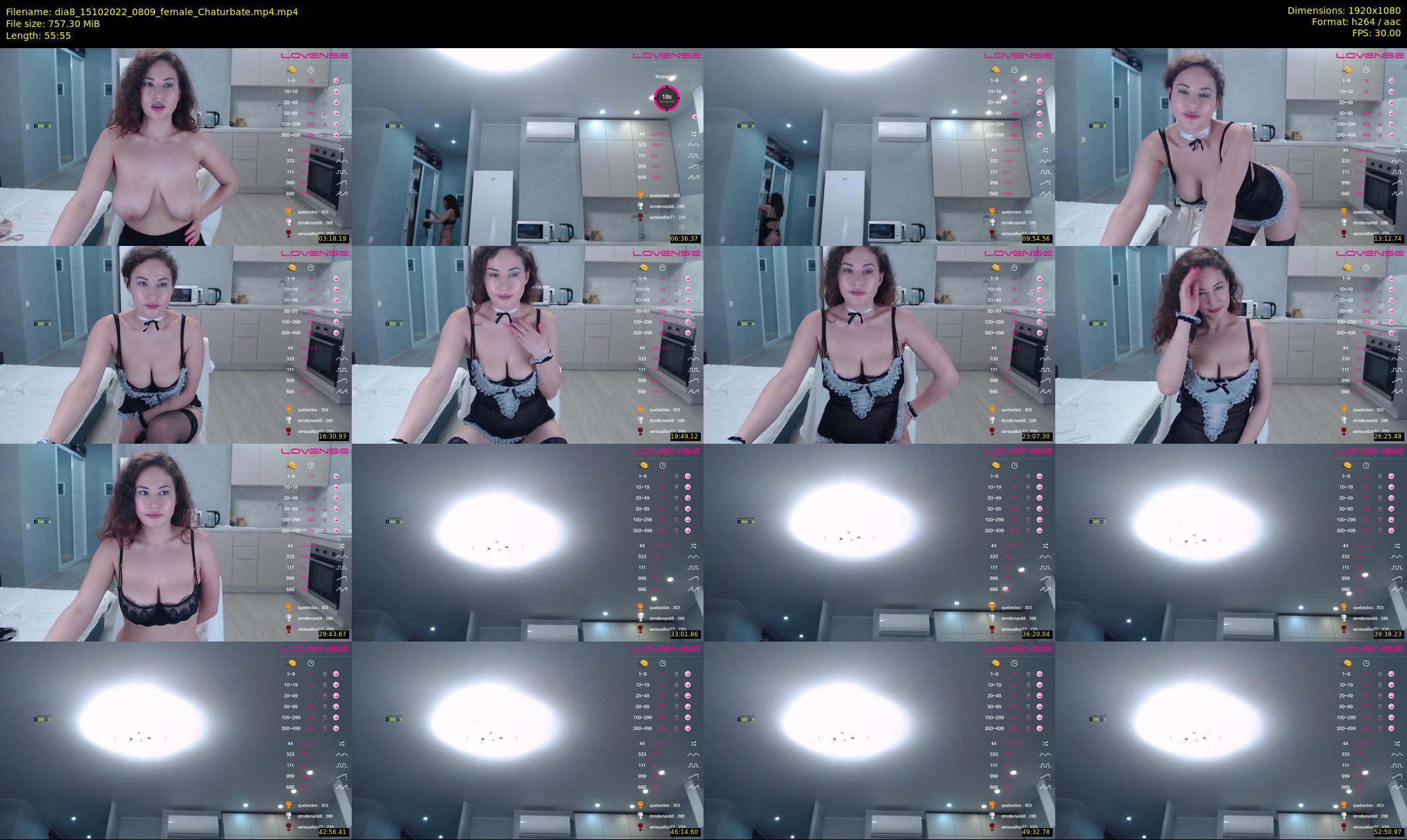 dia8 — 56 minute Chaturbate female cam show recording, 1080p, Oct 15, 2022