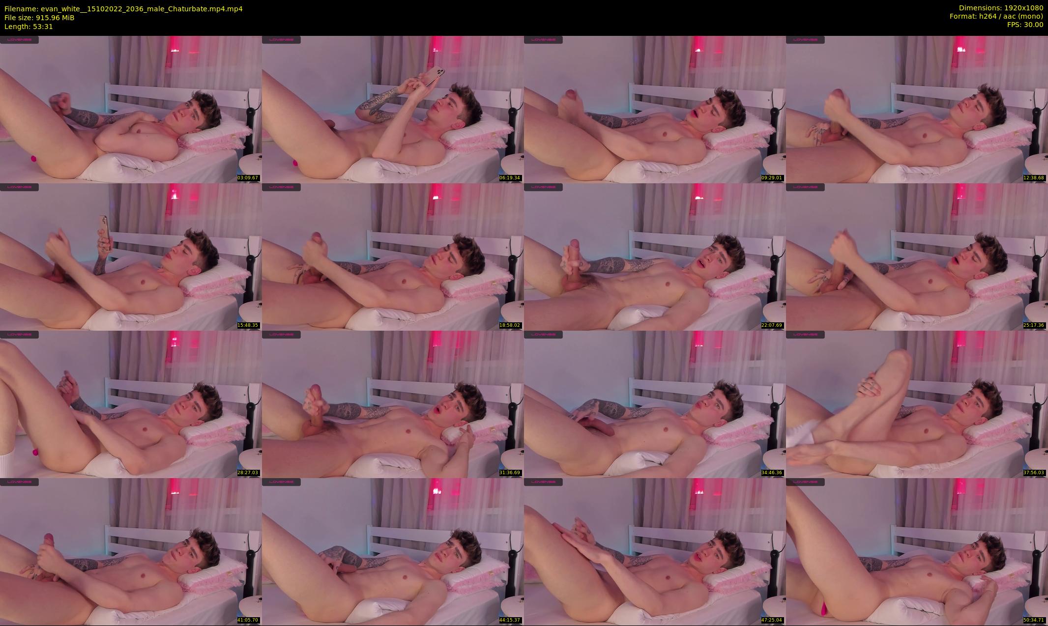 evan_white_ — 54 minute Chaturbate male cam show recording, 1080p, Oct 15, 2022