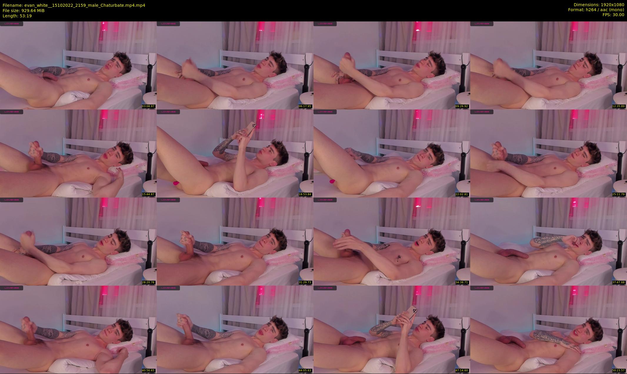evan_white_ — 54 minute Chaturbate male cam show recording, 1080p, Oct 15, 2022