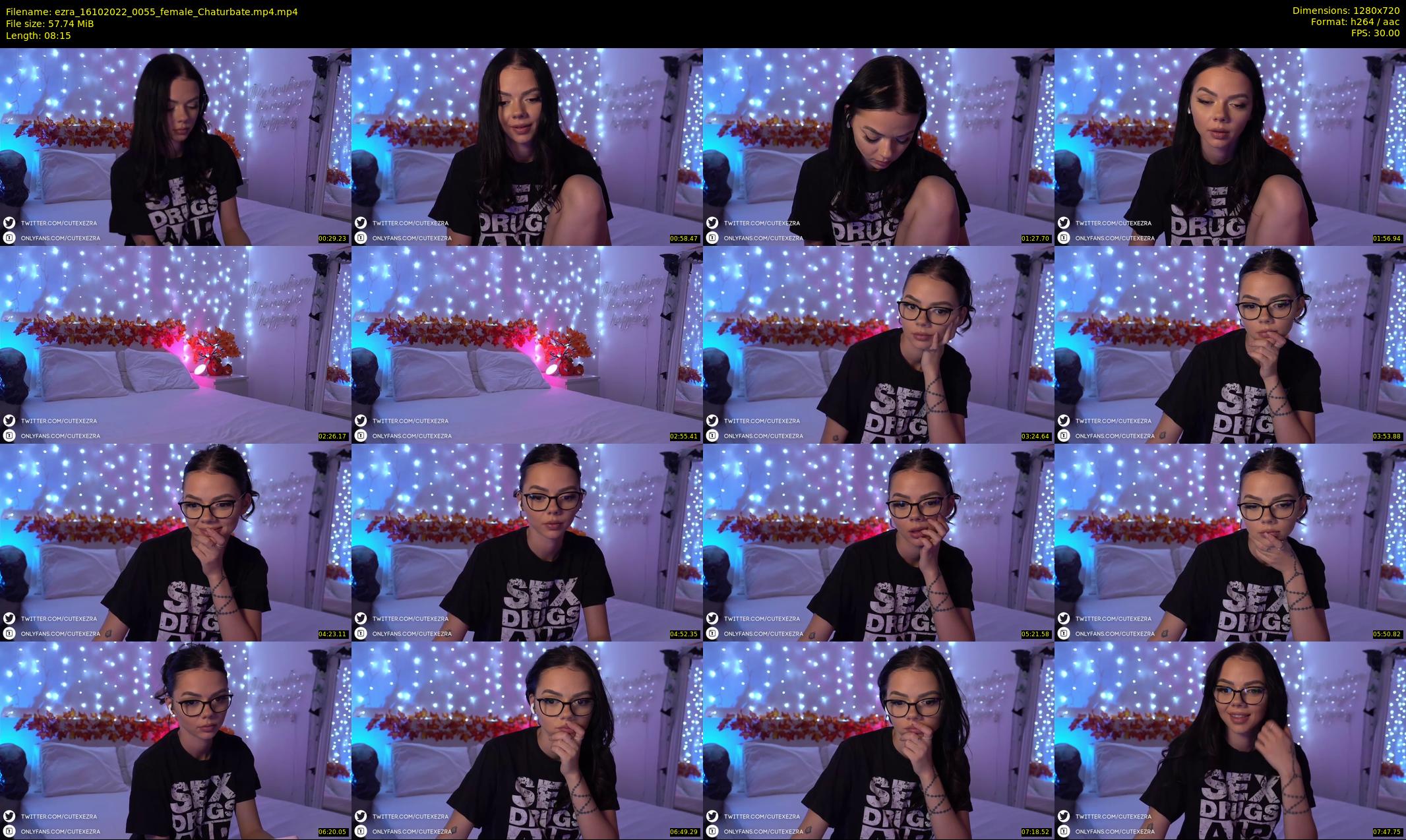 ezra — 9 minute Chaturbate female cam show recording, 720p, Oct 16, 2022