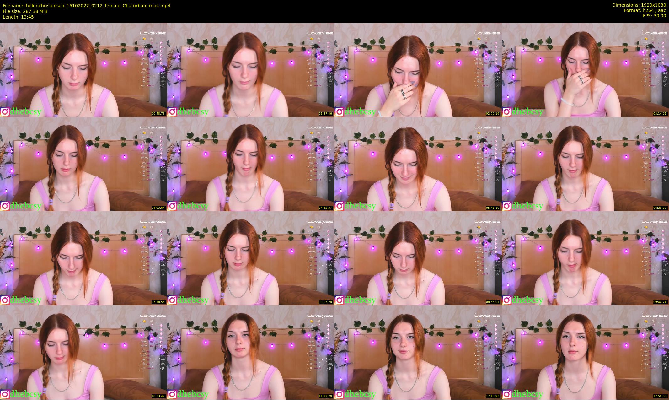 helenchristensen — 14 minute Chaturbate female cam show recording, 1080p, Oct 16, 2022