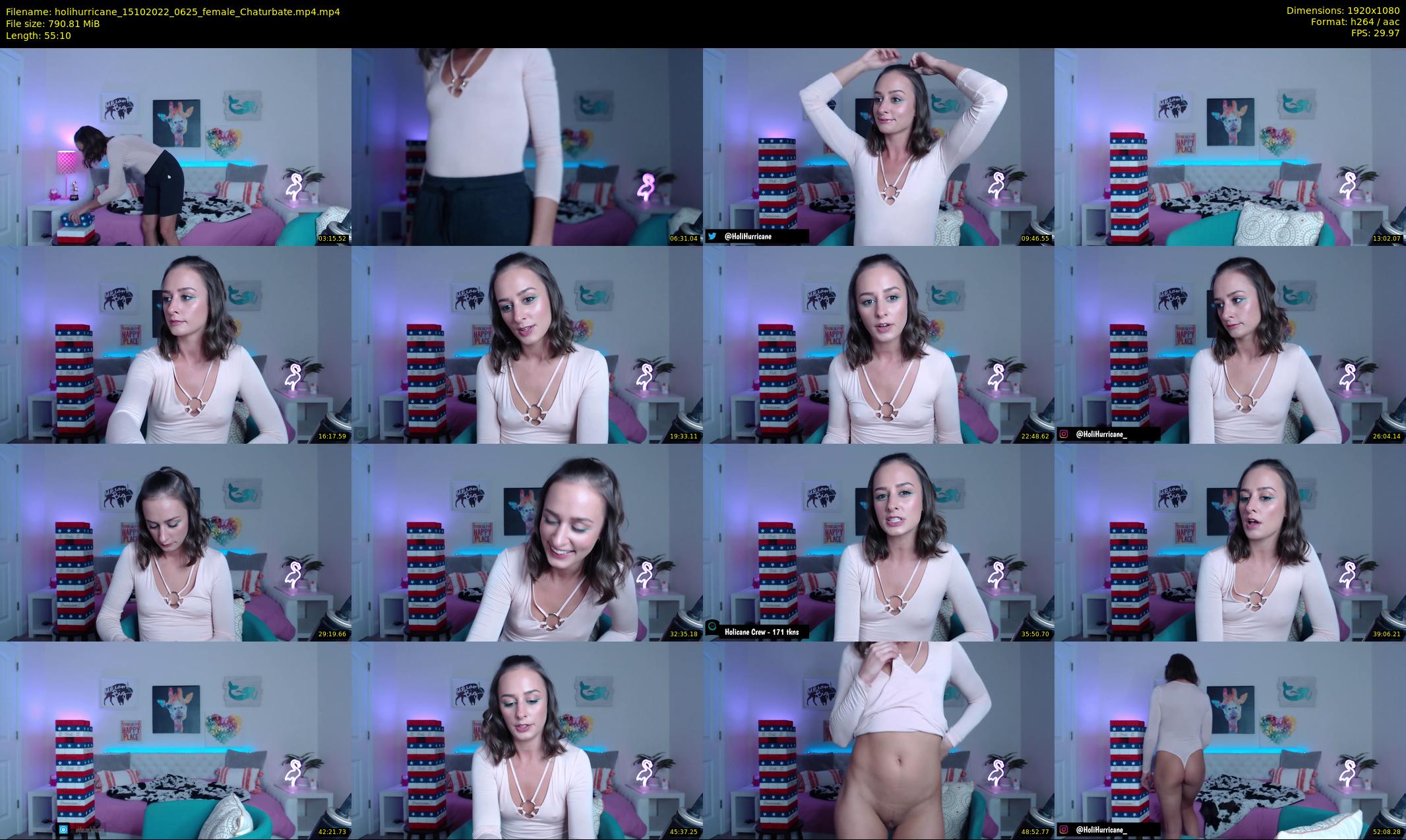 holihurricane — 56 minute Chaturbate female cam show recording, 1080p, Oct 15, 2022