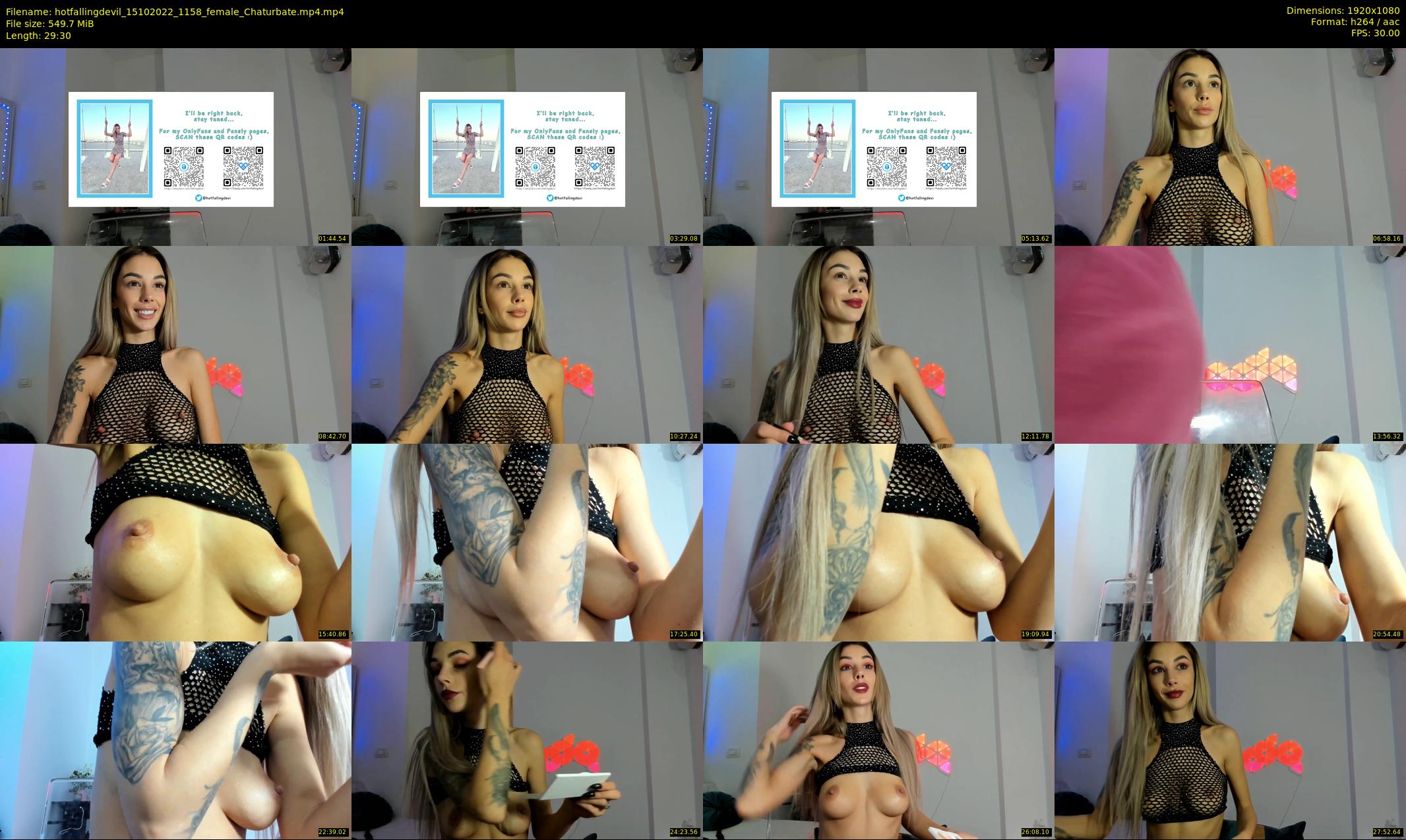 hotfallingdevil — 30 minute Chaturbate female cam show recording, 1080p, Oct 15, 2022